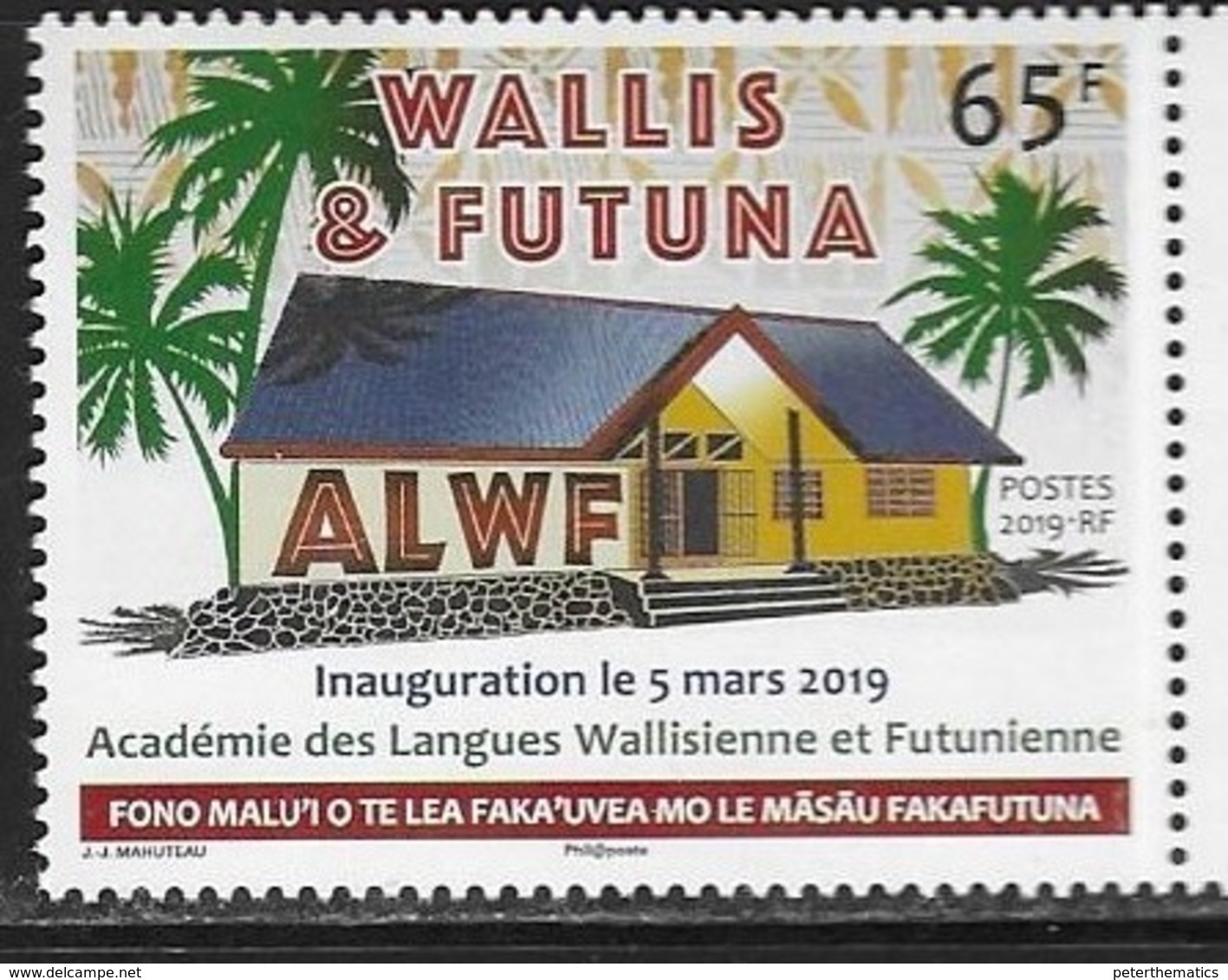 WALLIS ET FUTUNA, 2019, MNH, LANGUAGES,INAUGURATION OF ACADEMY FOR WALLIS ET FUTUNA LANGUAGES, 1v - Other & Unclassified