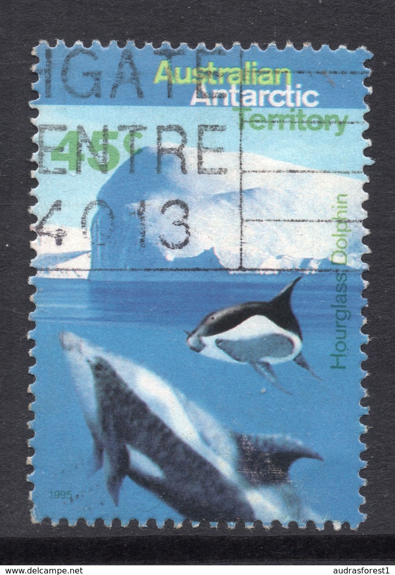 1995 AAT AUSTRALIA Hourglass Dolphin (Lagenorhynchus Cruciger) Very Fine Postally Used 45c Stamp - Oblitérés