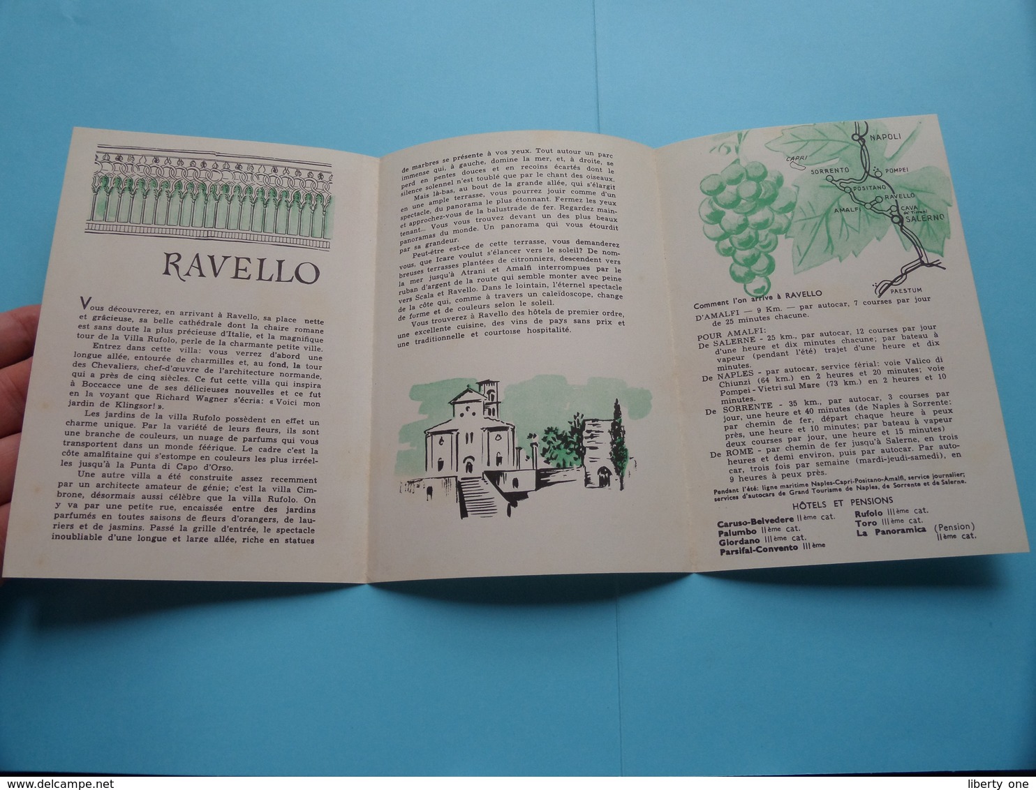 RAVELLO ( Turismo Salerno / Saiga Gia B. & G. Genova ) Anno 19?? ( Zie Foto's Detail ) Folder - Dépliants Touristiques