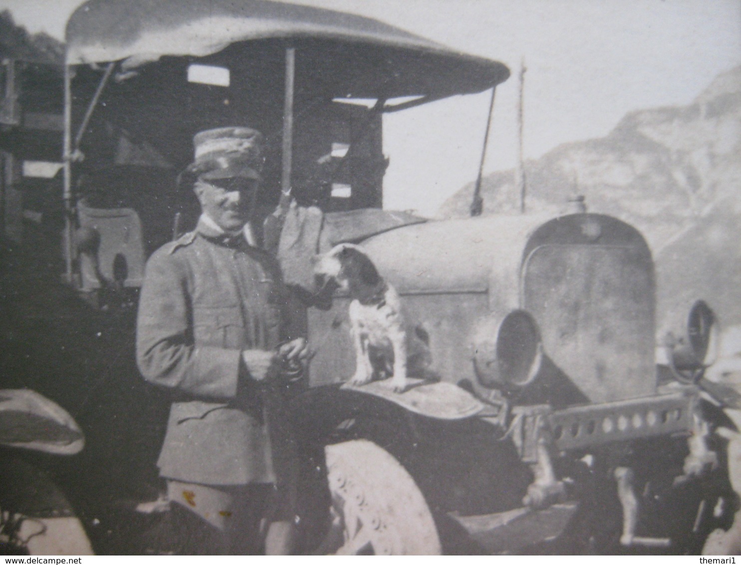 PICCOLA FOTO MILITARE MACCHINE MILITAIRE VOITURE SOLDAT CAR - Guerre, Militaire