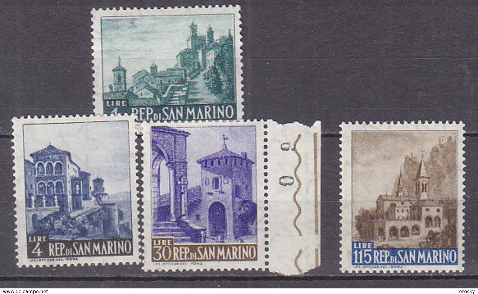 PGL BU0038 - SAINT MARIN SAN MARINO Yv N°506/09 ** ARCHITECTURE - Unused Stamps