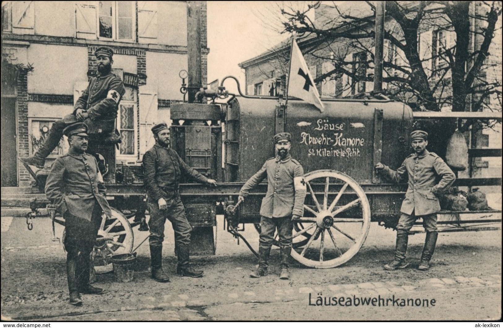 Ansichtskarte  Militaria WK1 - Läuse Abwehrkanone 1918 - Guerre 1914-18