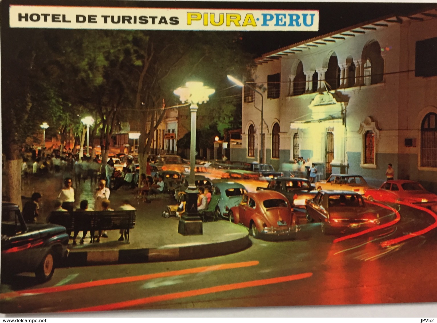 (782) Peru - Piura - Hotel De Turistas - Main Square By Night - Pérou