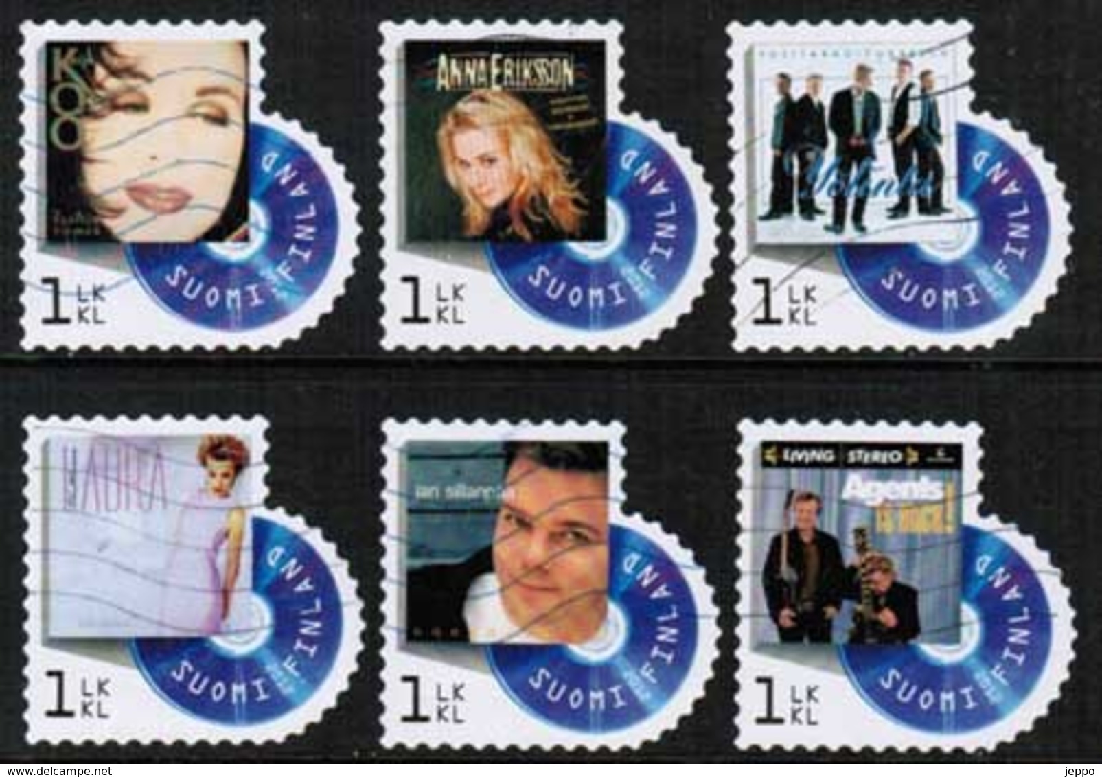 2012 Finland, Pop Stars,  Complete Used Set. - Used Stamps