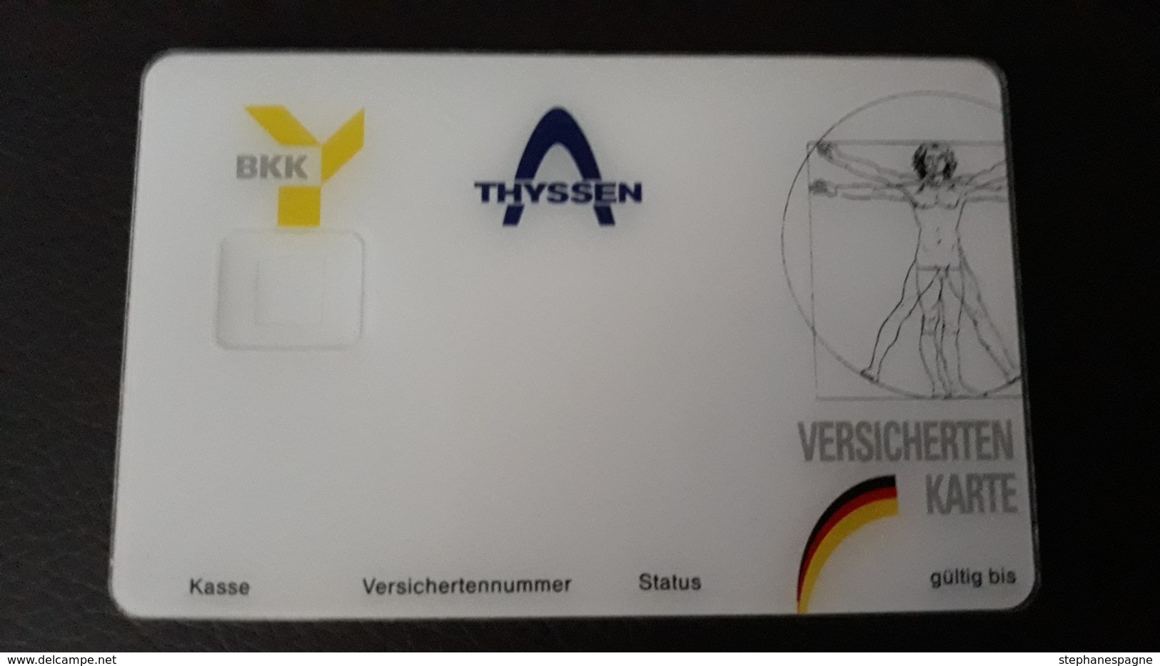 WITHOUT CHIP - BKK- THYSSEN - VERSICHERTEN KARTE - Te Identificeren