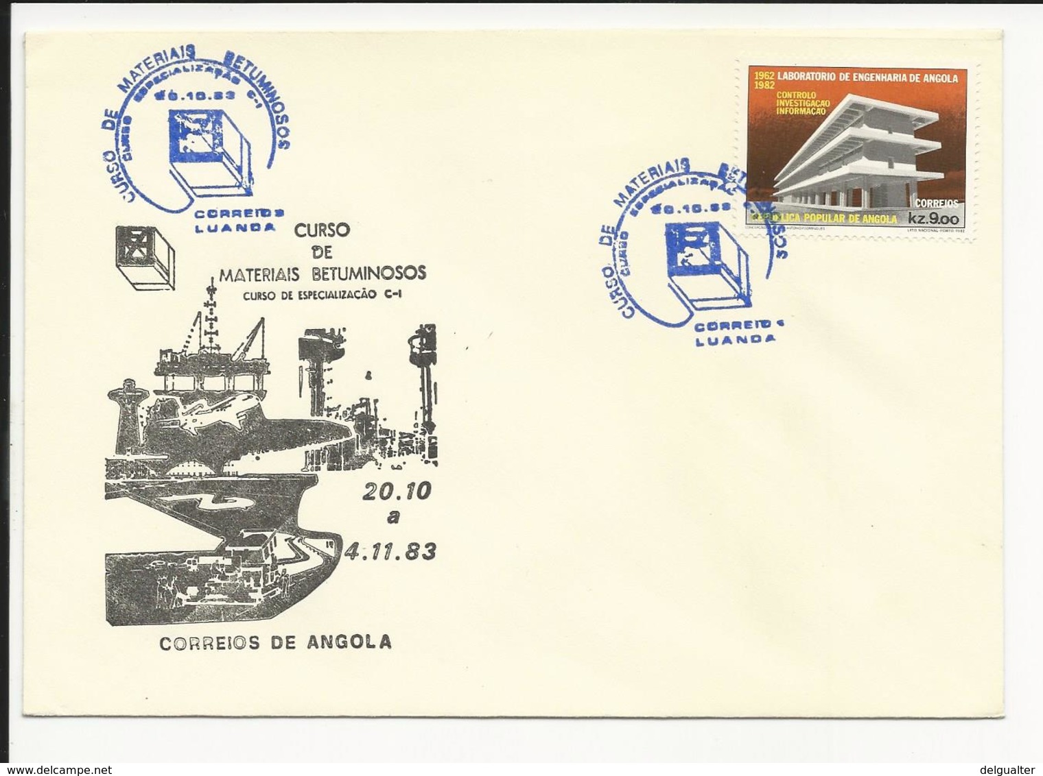 Cover Angola Curso De Materiais Betuminosos Luanda 1983 - Angola