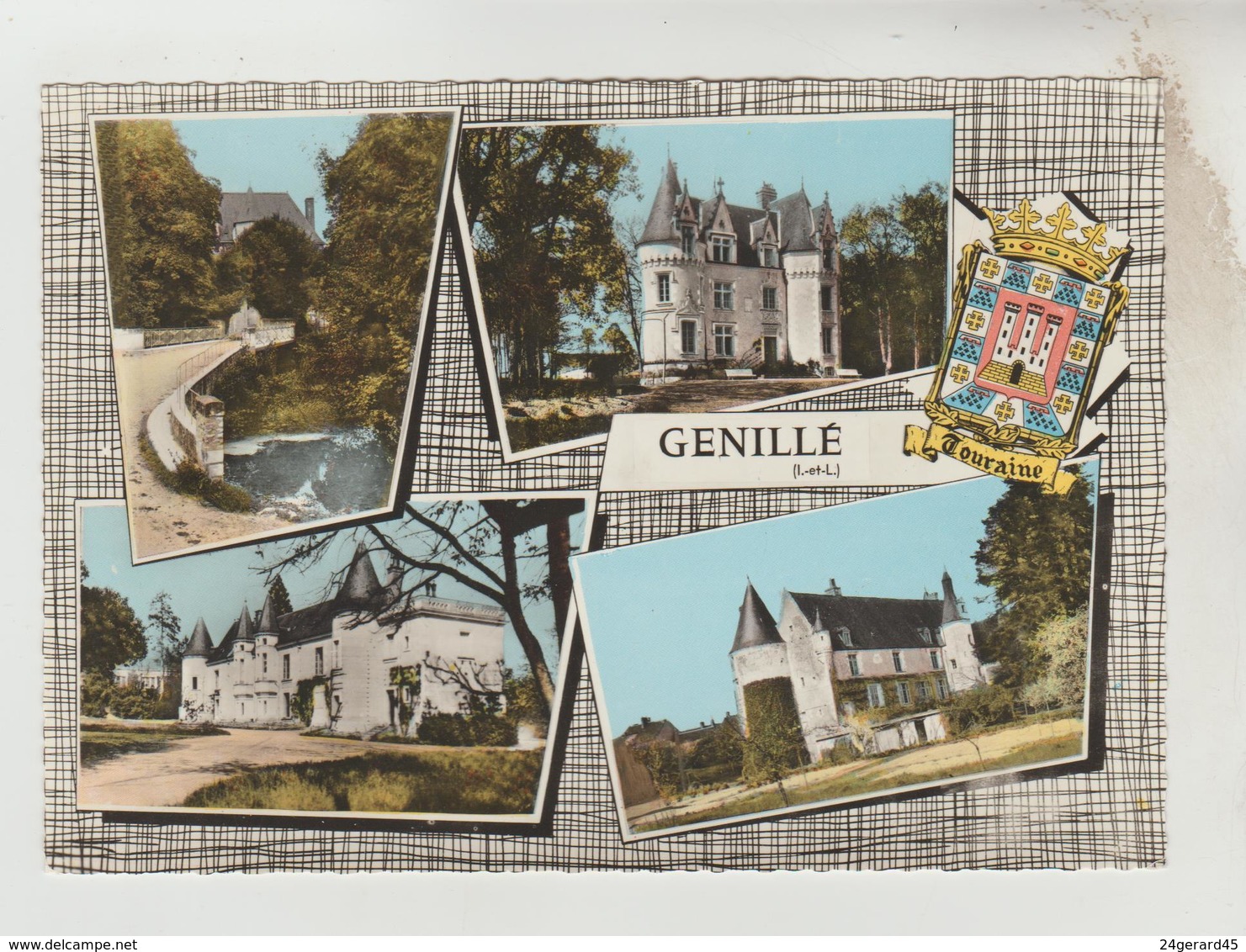 CPSM GENILLE (Indre Et Loire) - 4 Vues - Genillé