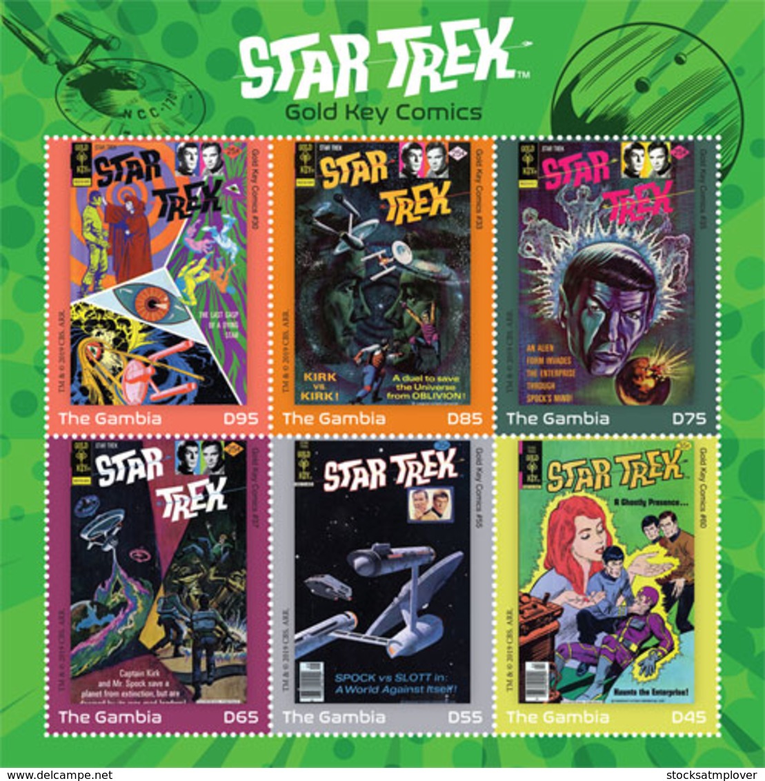 Gambia 2019 STAR TREK COMICS I201901 - Gambia (1965-...)