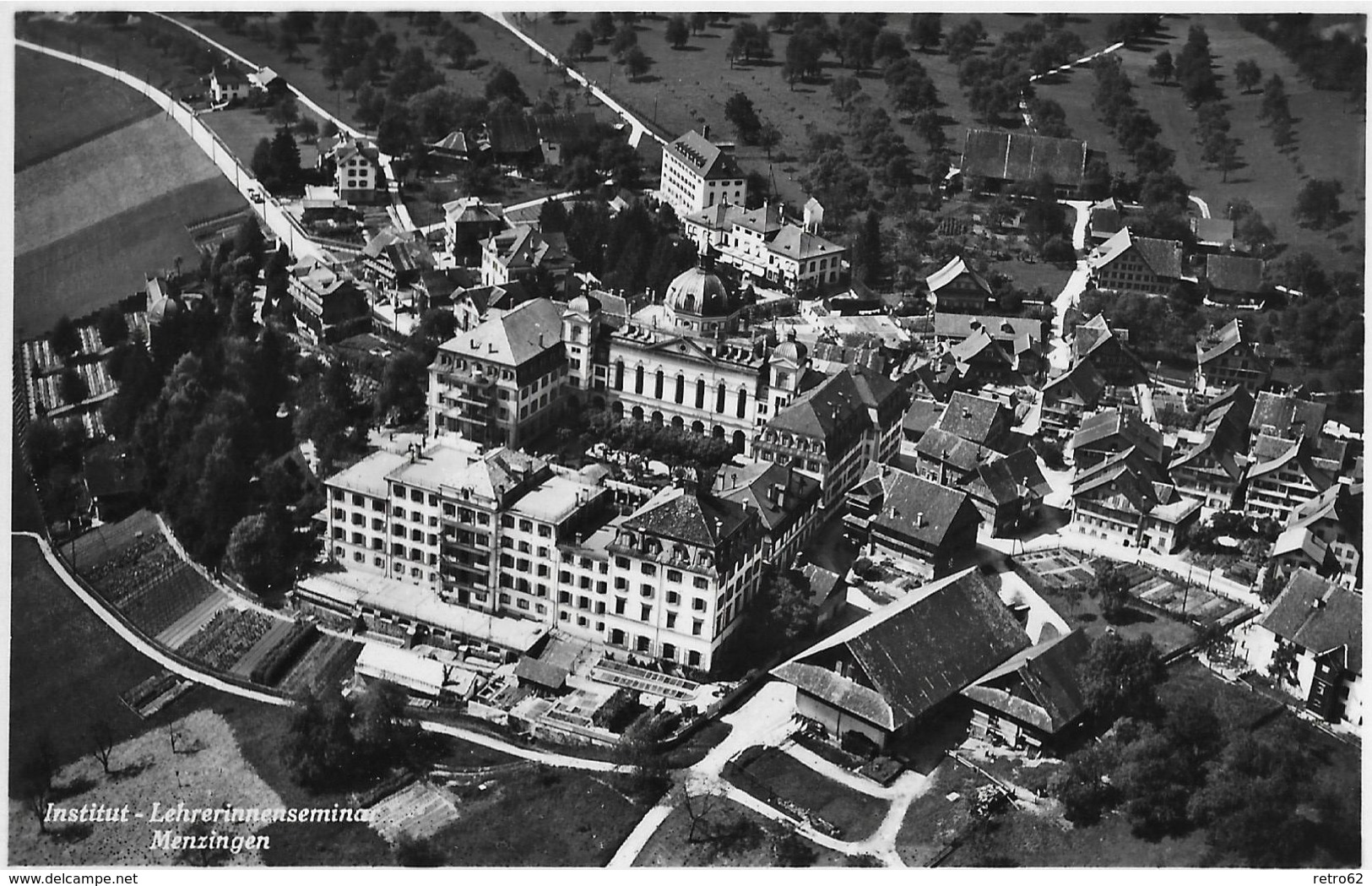 MENZINGEN → Flugbild Vom Institut-Lehrerseminar, Ca.1940 - Menzingen