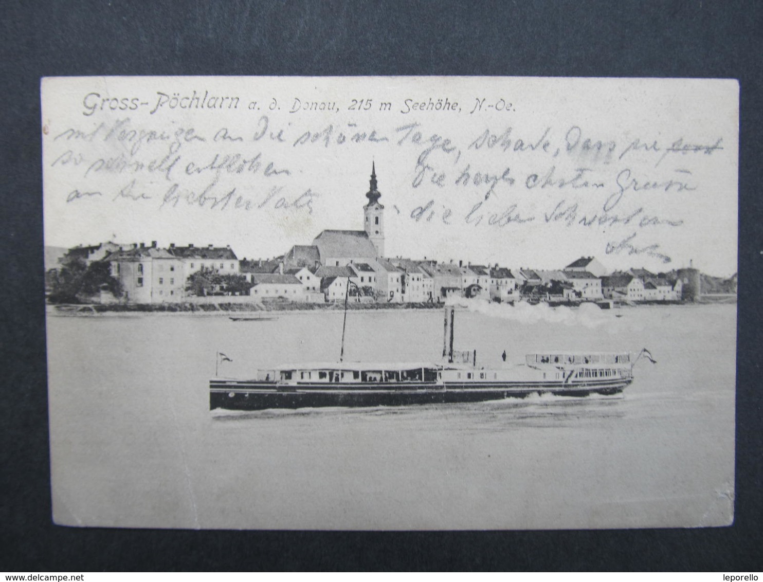 AK GROSS PÖCHLARN Schiff Dampfer 1920 / D*39727 - Pöchlarn