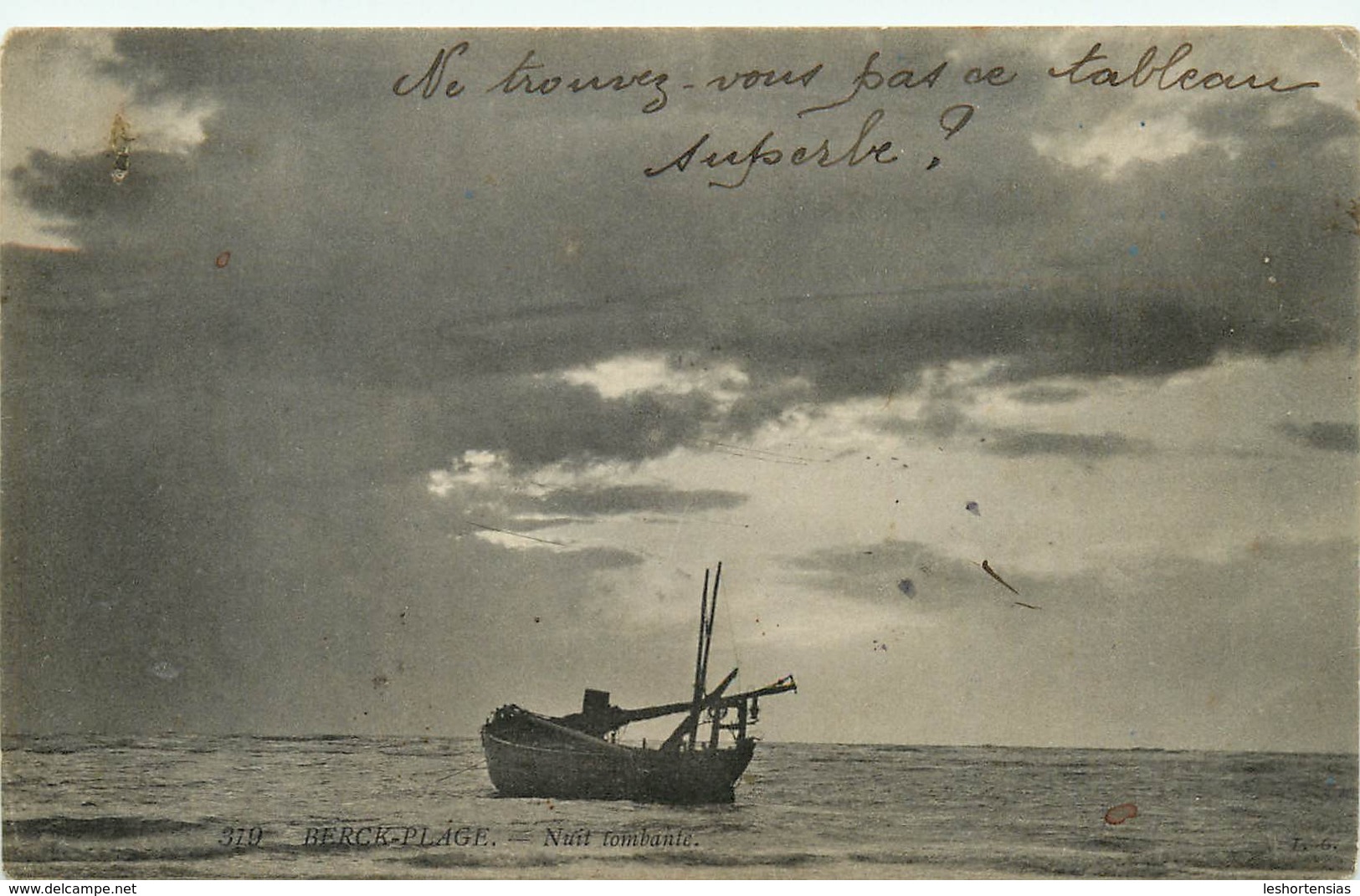 BERCK PLAGE  NUIT TOMBANTE - Berck