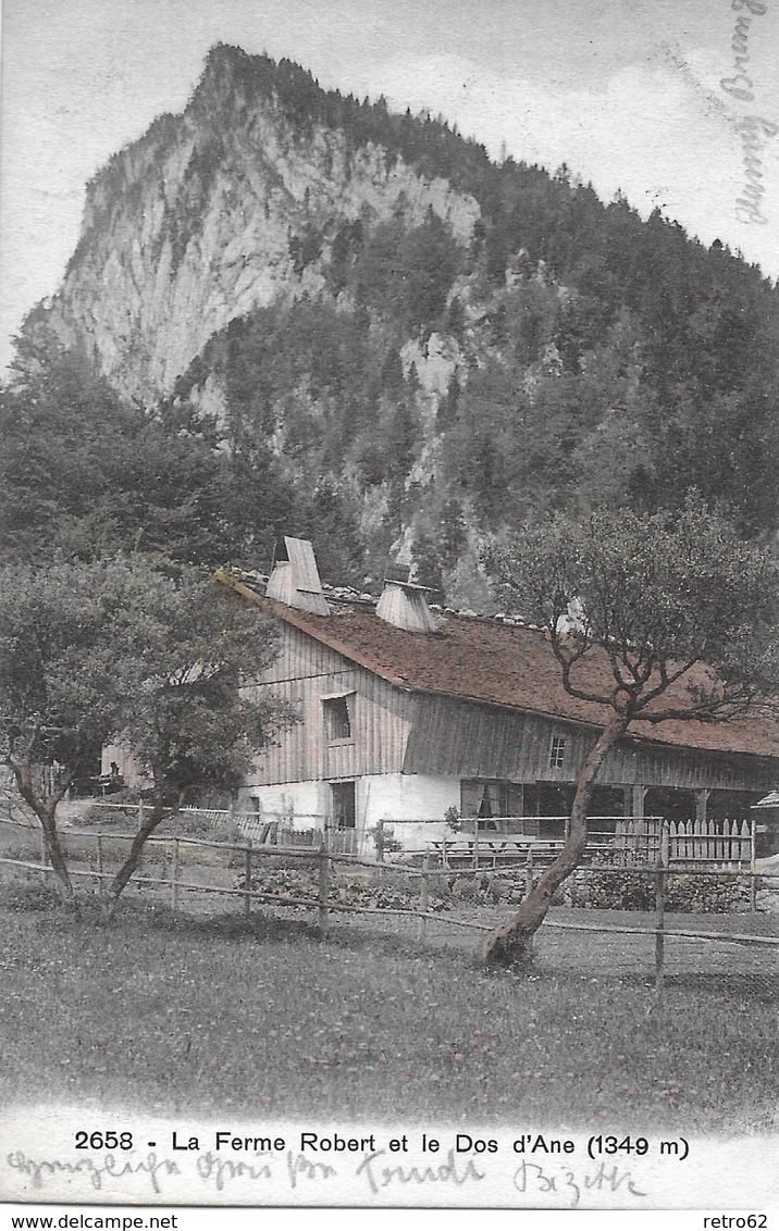 NOIRAIGUE → La Ferme Robert Et Le Dos D'Ane Anno 1909 - Noiraigue 