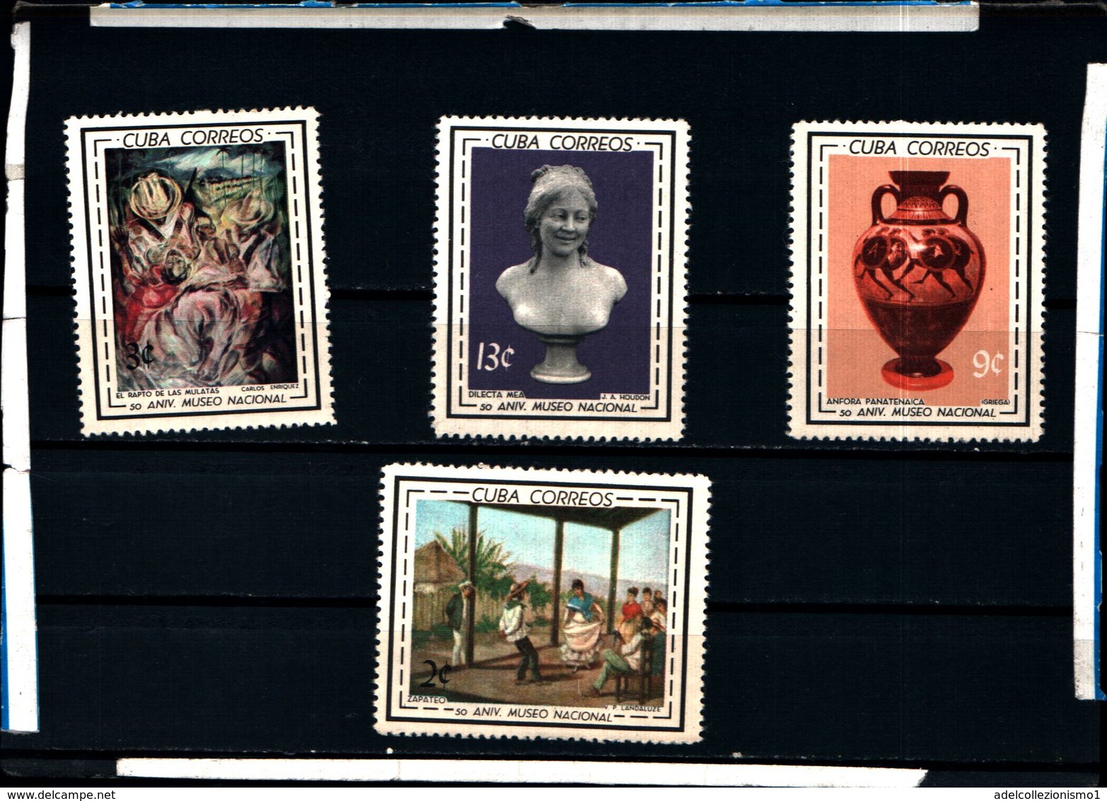 6561B)  CUBA-MUSEUM PAINTINGS Art CPL SET Of 4 1964-MNH** - Neufs