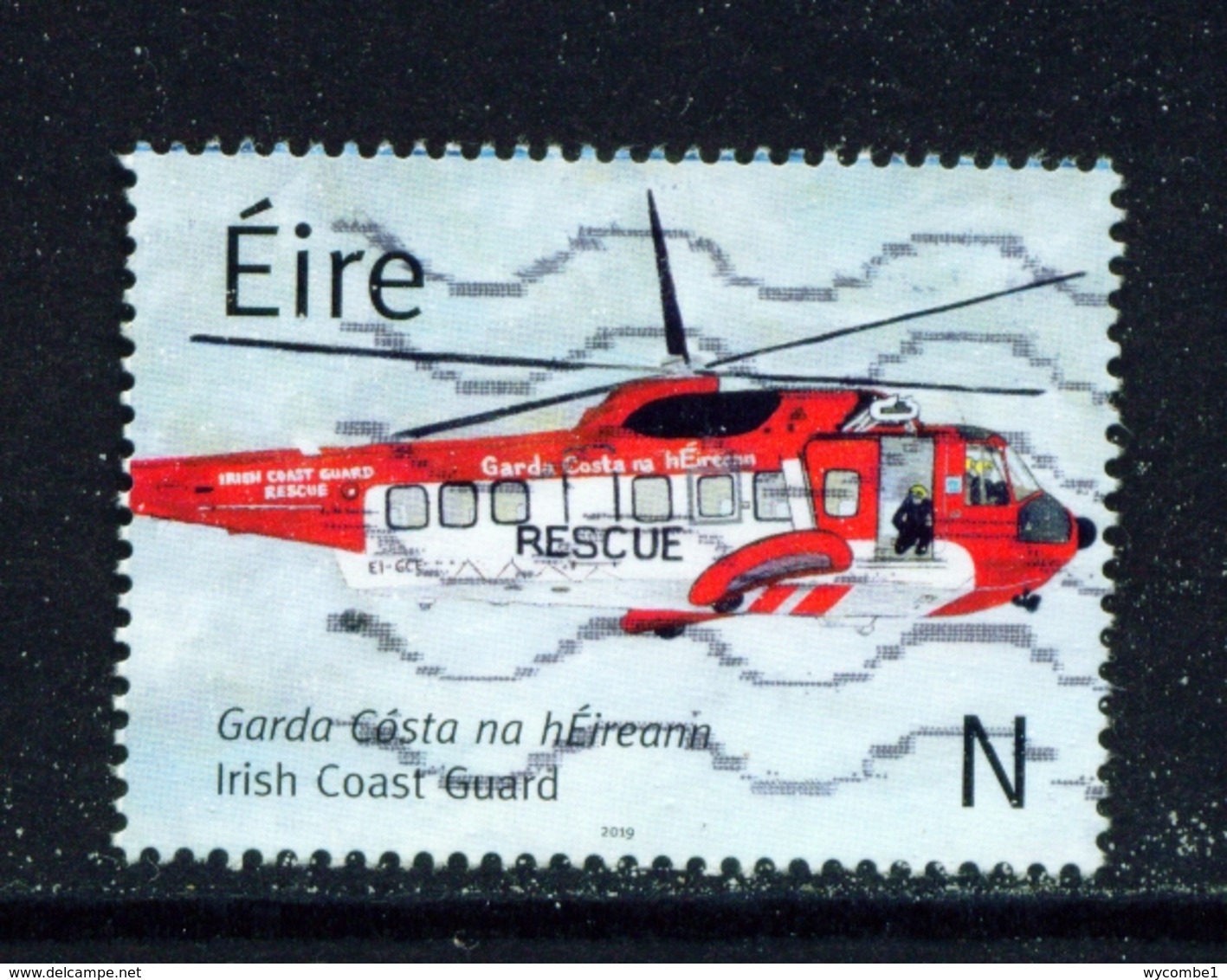 IRELAND  -  2019  Coastguard  'N'  Used As Scan - Used Stamps