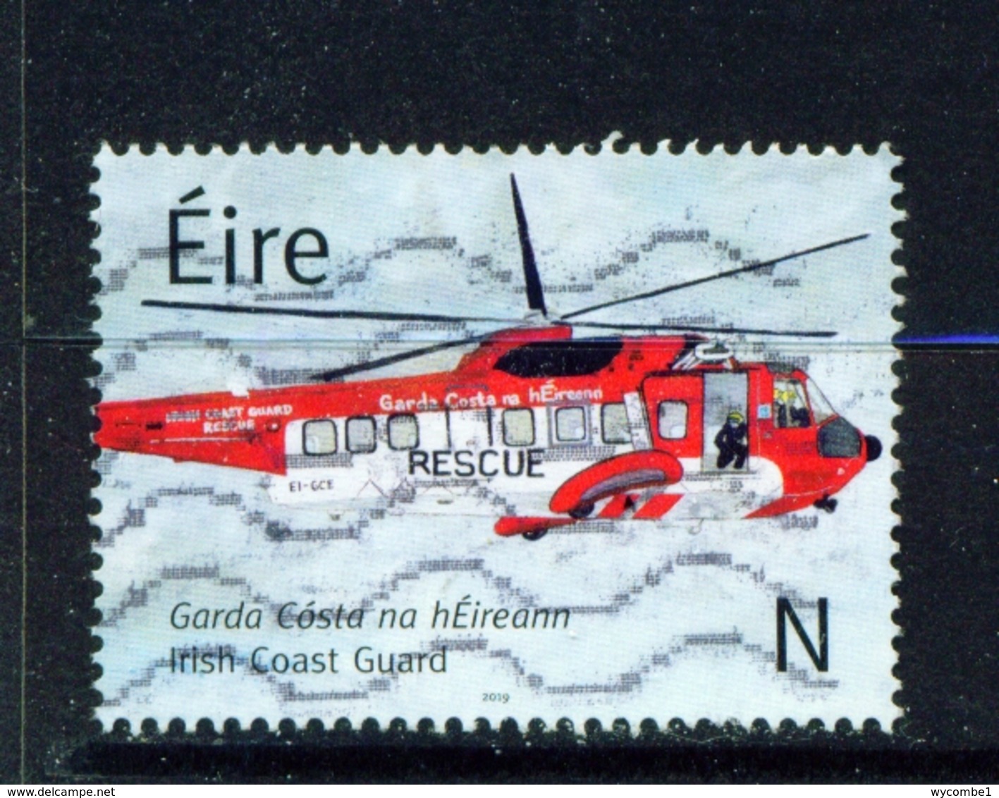 IRELAND  -  2019  Coastguard  'N'  Used As Scan - Used Stamps