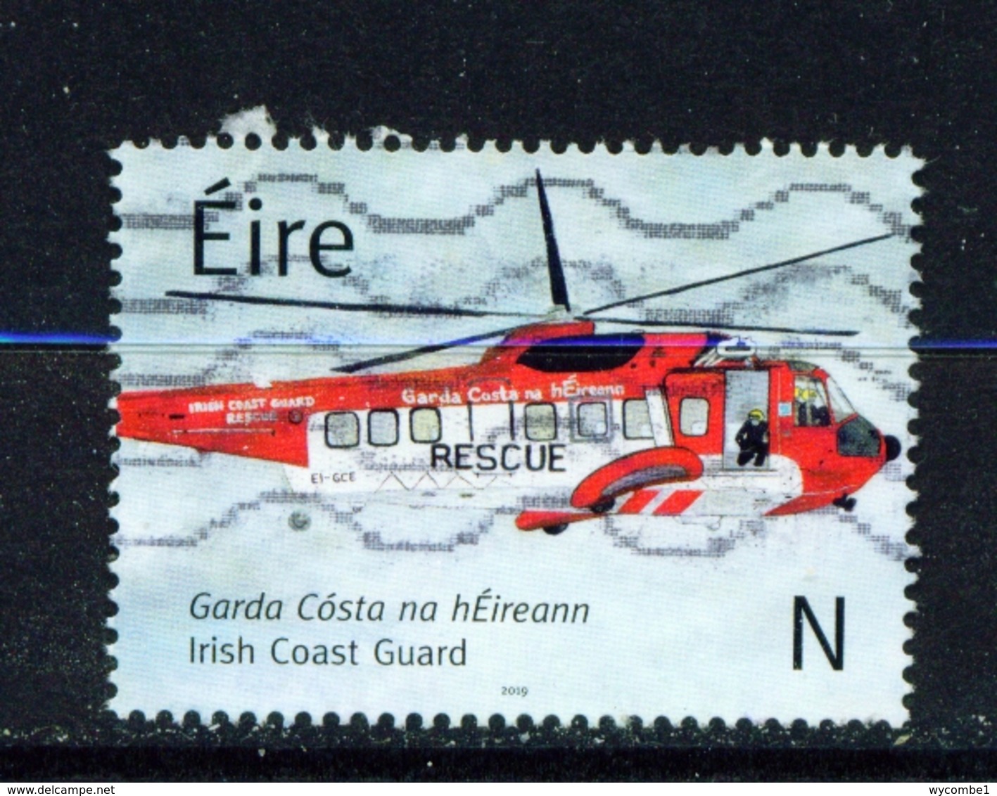 IRELAND  -  2019  Coastguard  'N'  Used As Scan - Used Stamps