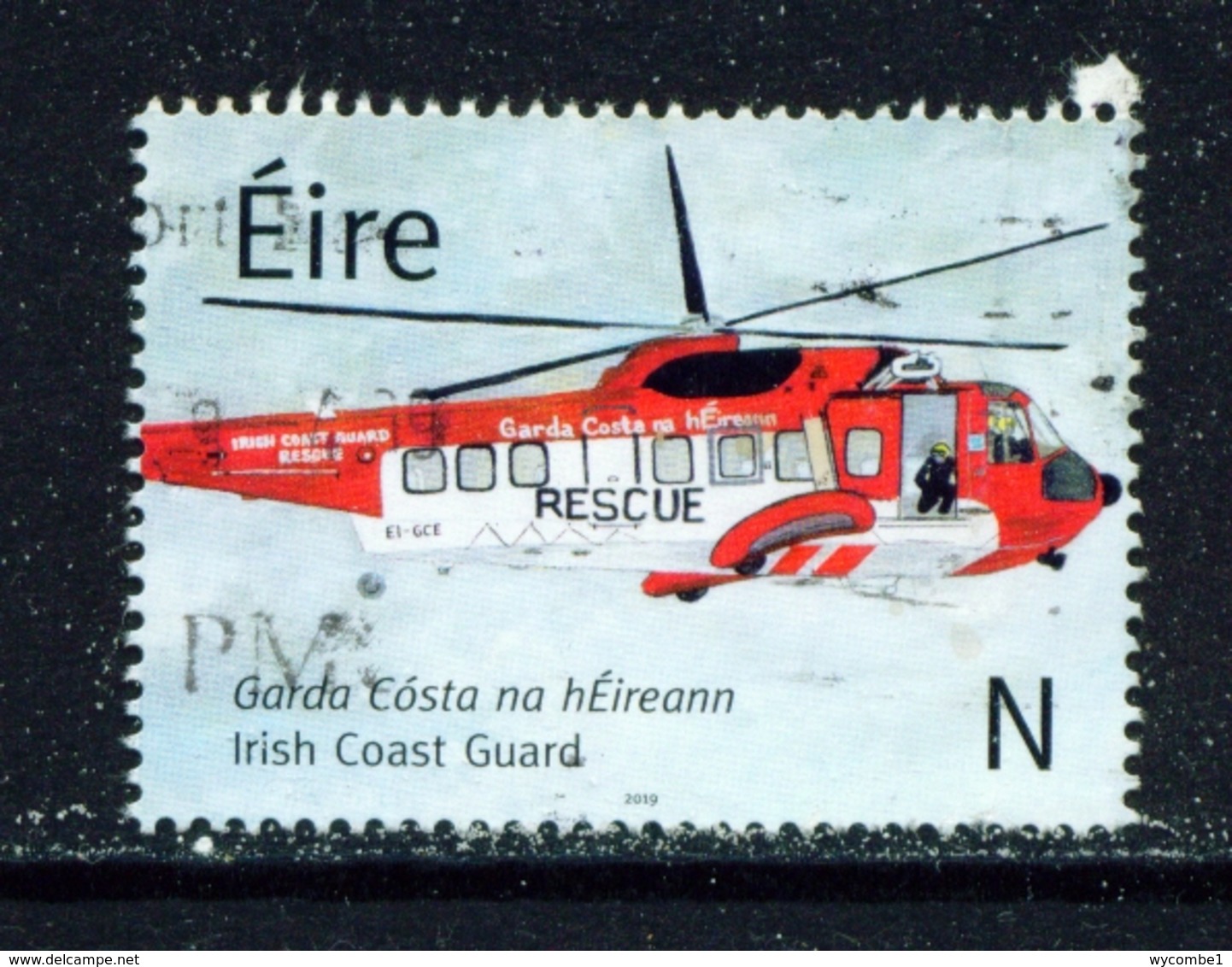 IRELAND  -  2019  Coastguard  'N'  Used As Scan - Used Stamps