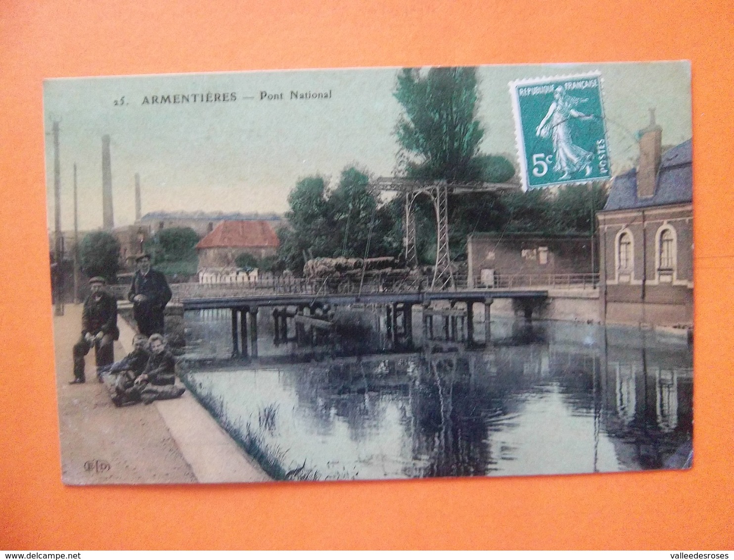 Cpa Armentières 59 Pont  National - Armentieres