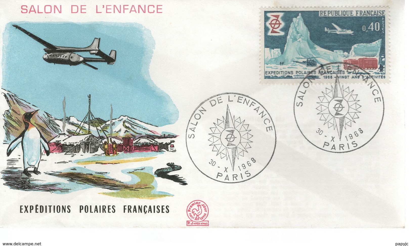 FDC -  Enveloppe 1er Jour SALON DE L'ENFANCE - 30-x-1968 PARIS - 1960-1969