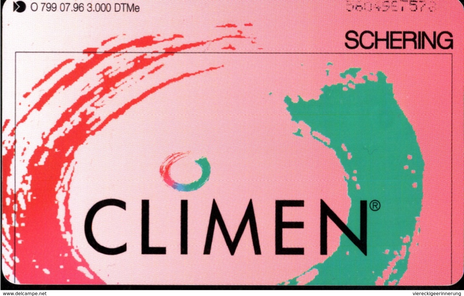 ! Telefonkarte, Telecarte, Phonecard, 1996, O799, Auflage 3000, Schering, Climen, Germany - O-Series : Series Clientes Excluidos Servicio De Colección
