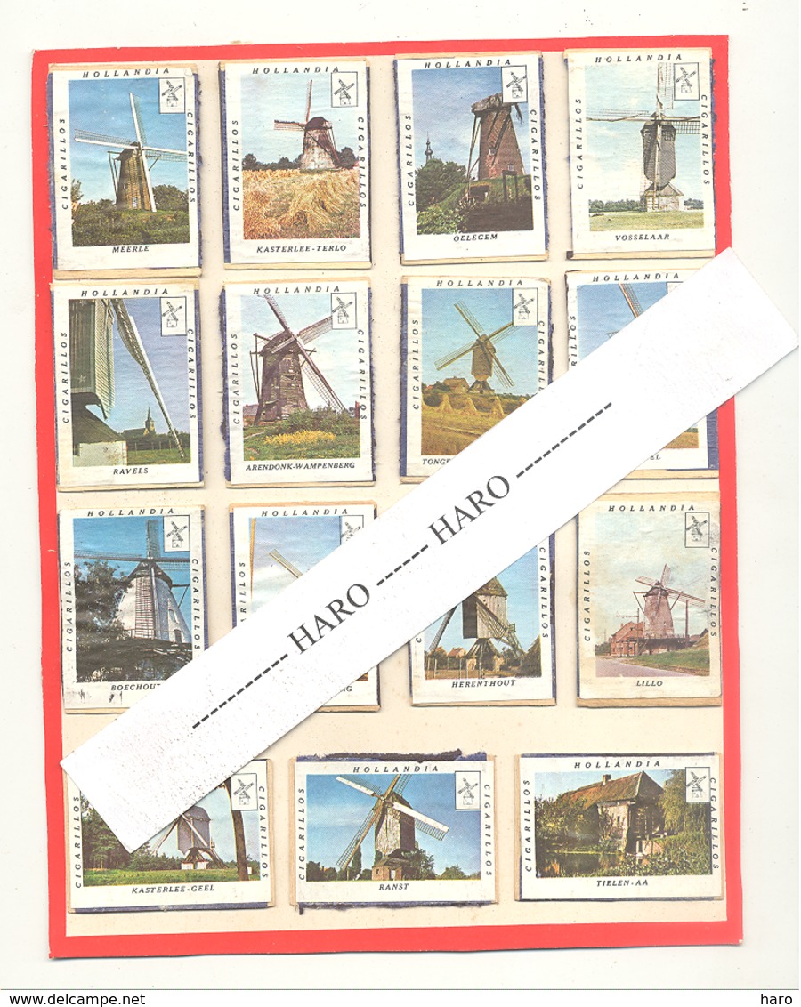 MOULIN - MOLEN - Série De16 Façades De Boîtes D'allumettes .(rmt) - Zündholzschachteletiketten