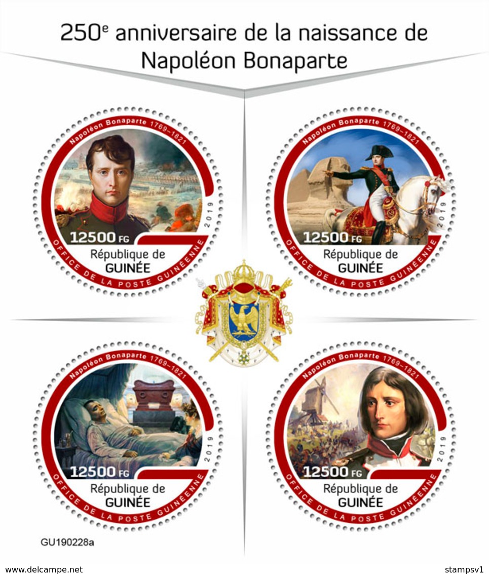 Guinea. 2019 250th Anniversary Of Napoleon Bonaparte. (0228a)  OFFICIAL ISSUE - Napoleon