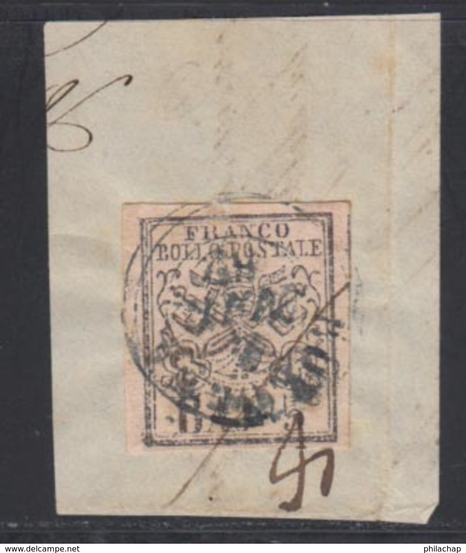 Etats Pontificaux 1852 Yvert 6 (o) B Oblitere(s) - Papal States