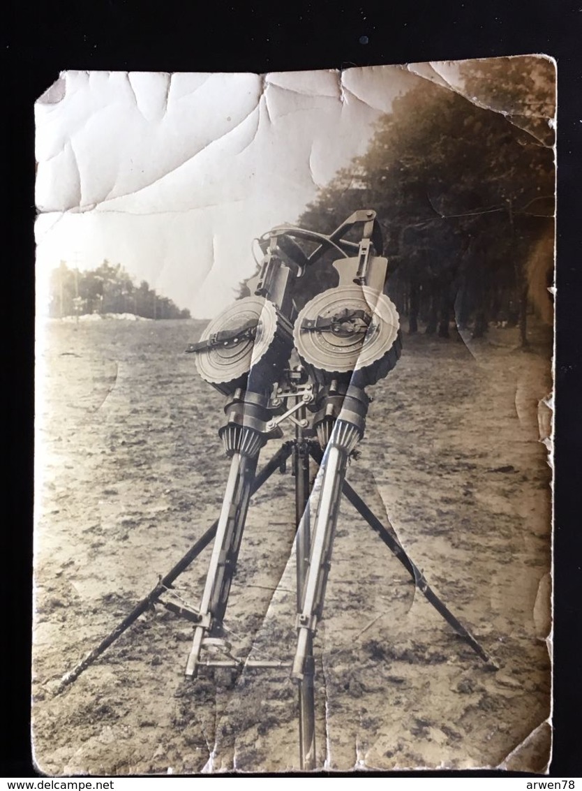 Photo Mitrailleuse De La 1ere Guerre WWI - Guerre, Militaire