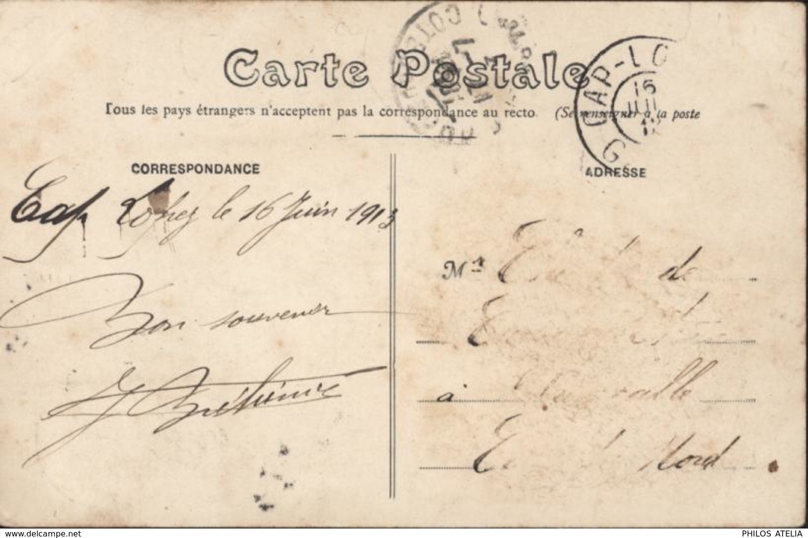 YT Afrique équatoriale Gabon Guerrier  N°33 X5 CPA Congo Français Dépeçage éléphant CAD Cap Lopez Gabon 19 Juin 13 - Covers & Documents