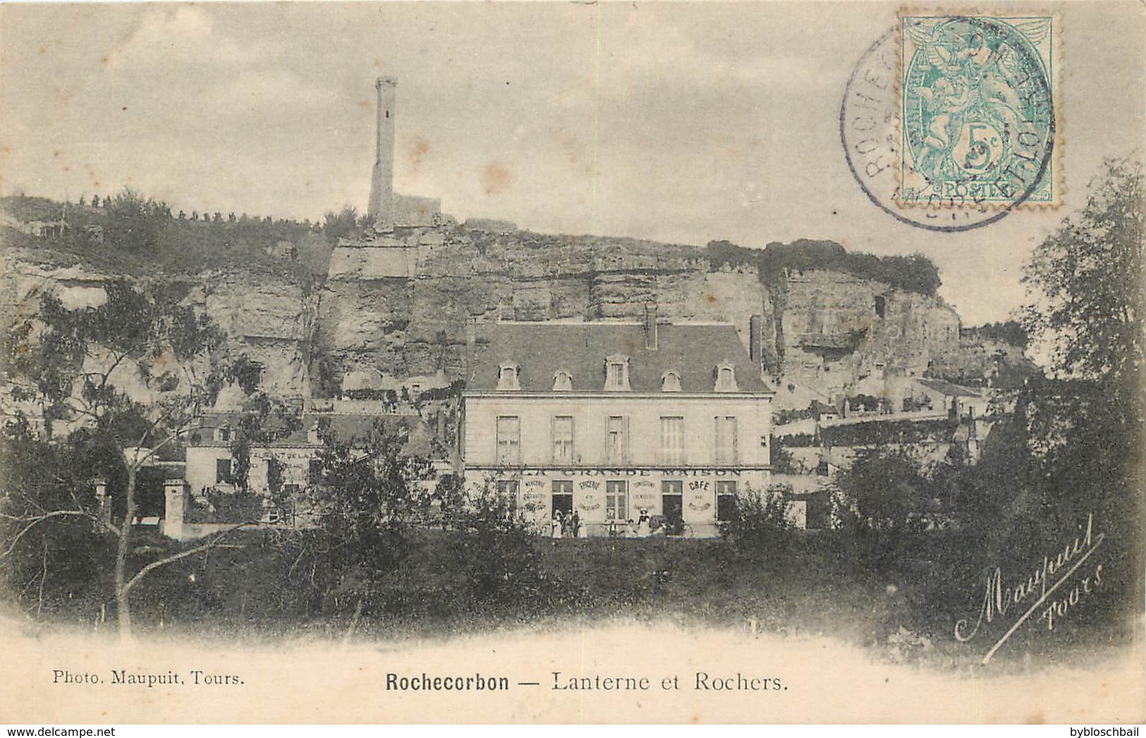 CPA 37 Indre Et Loire Rochecorbon Lanterne Et Rochers - Rochecorbon