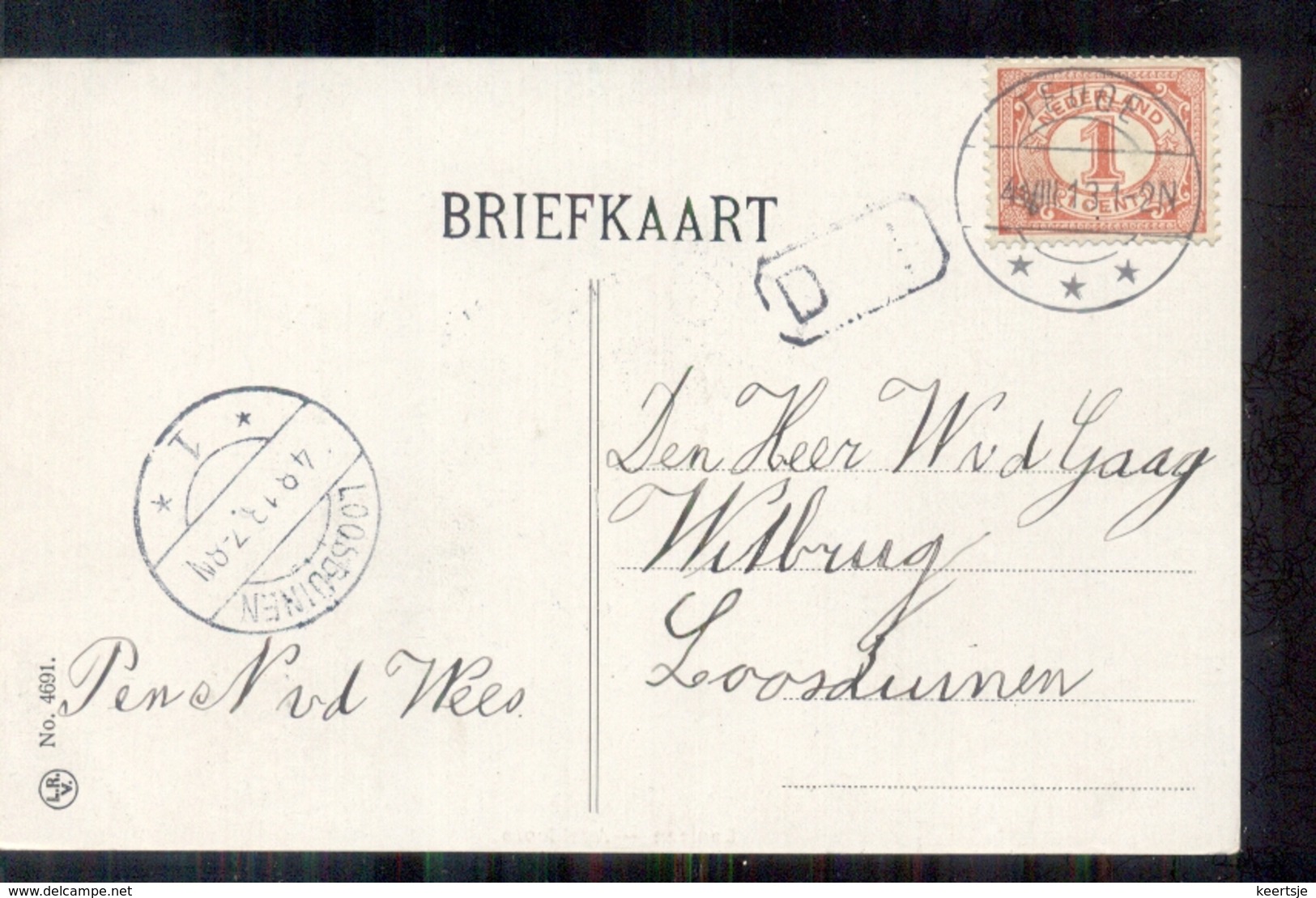 Teuge - Langebalk Stempel - 1913 - Sonstige & Ohne Zuordnung