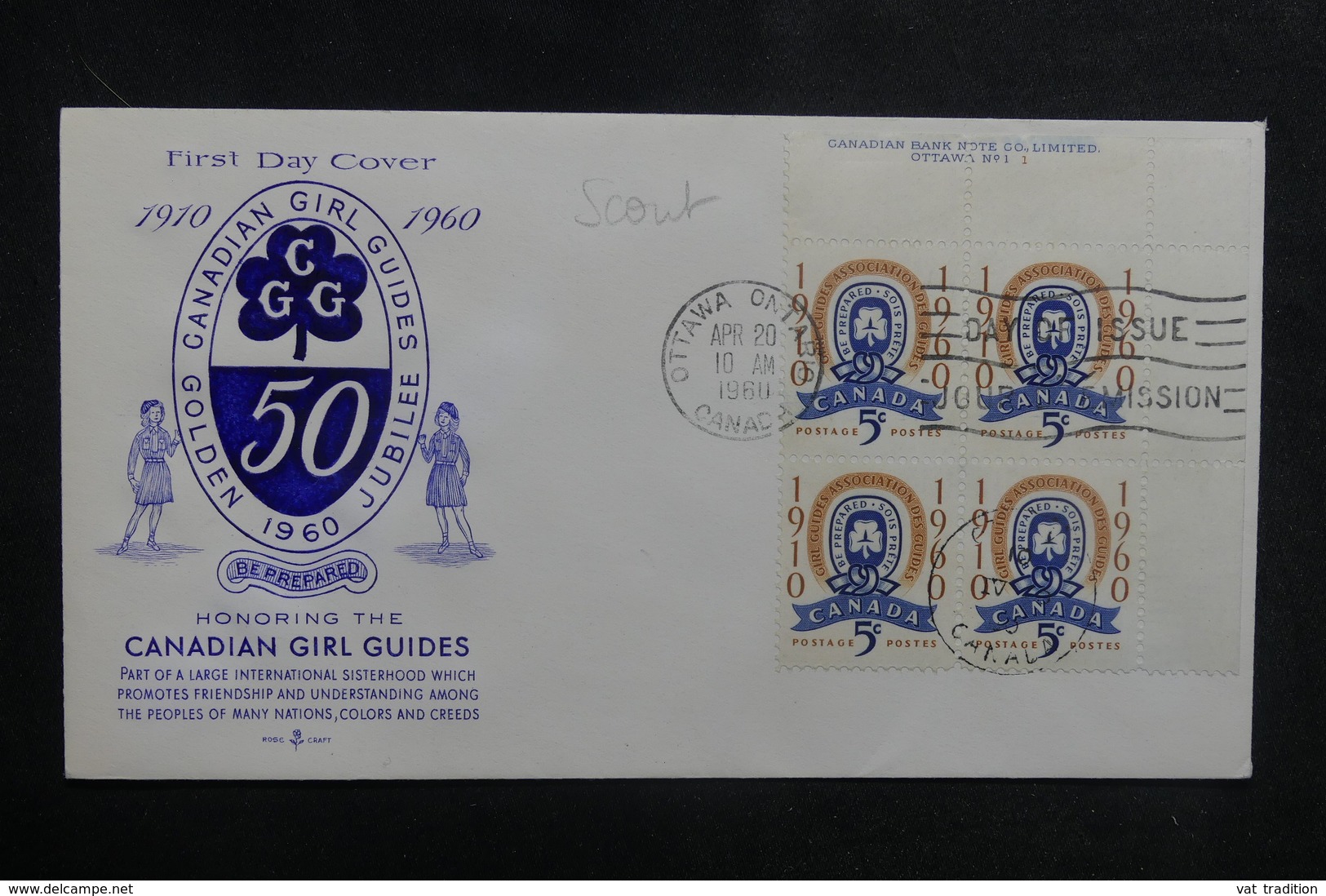 CANADA - Enveloppe FDC En 1960 - Scoutisme - L 38896 - 1952-1960