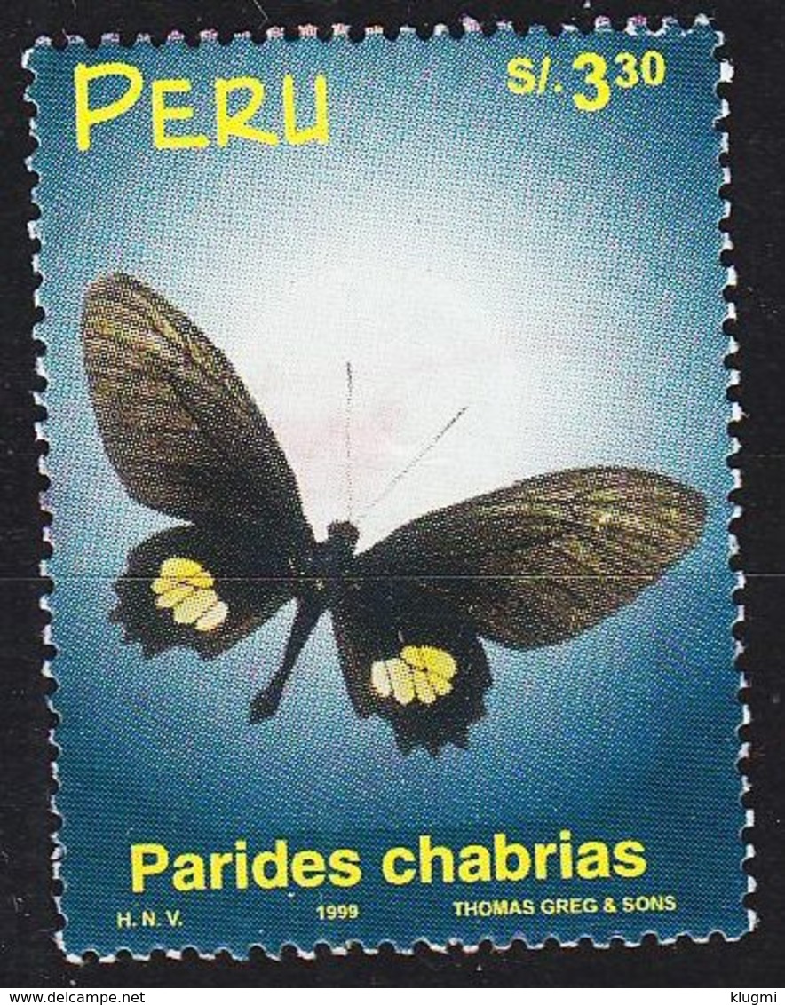 PERU [1999] MiNr 1715 ( O/used ) Schmetterlinge - Peru
