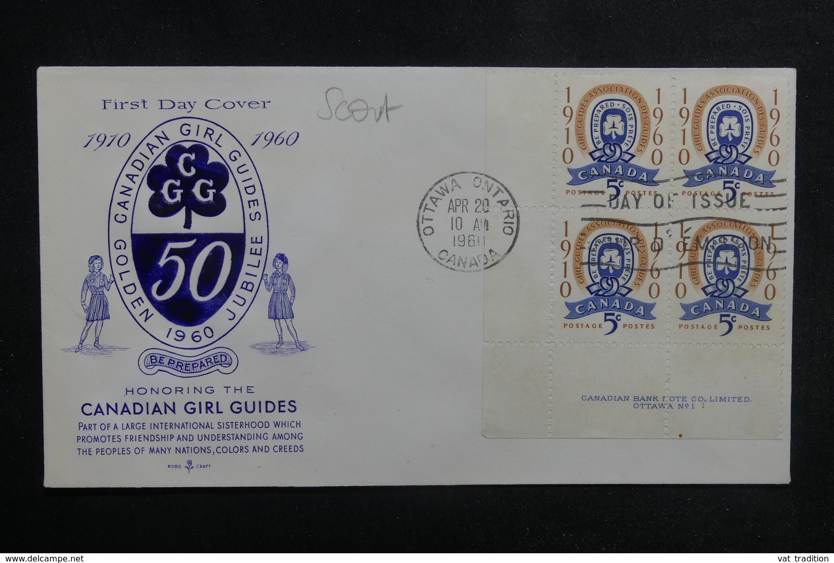 CANADA - Enveloppe FDC En 1960 - Scoutisme - L 38902 - 1952-1960