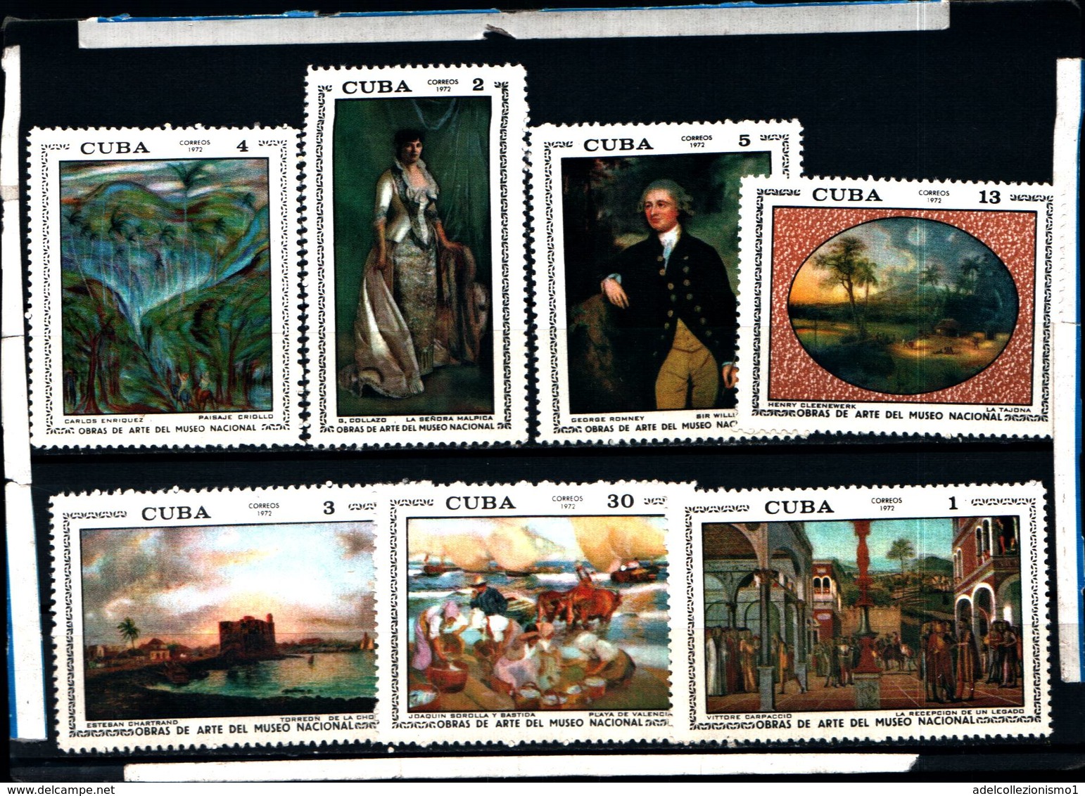 6578B)  CUBA 1972-OPERE D'ARTE DEL MUSEO NAZIONALE - SERIE COMPLETA -MNH** - Nuovi