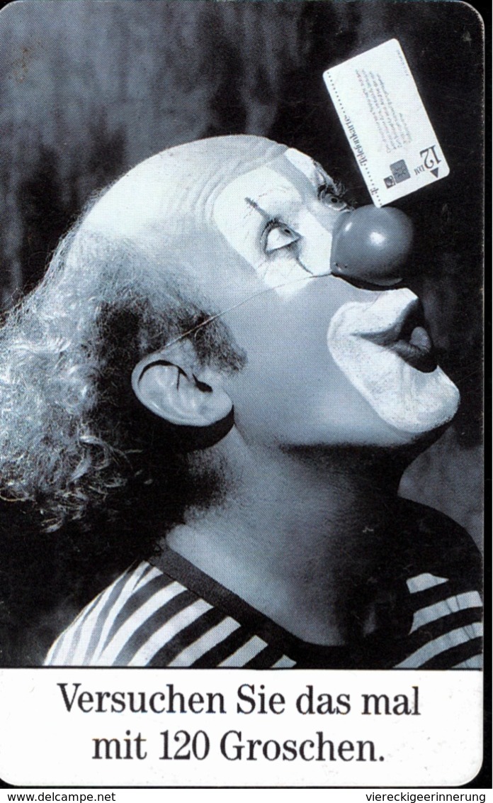 ! Telefonkarte, Telecarte, Phonecard, 1995, S PD, Clown, Germany - P & PD-Series : Guichet - D. Telekom