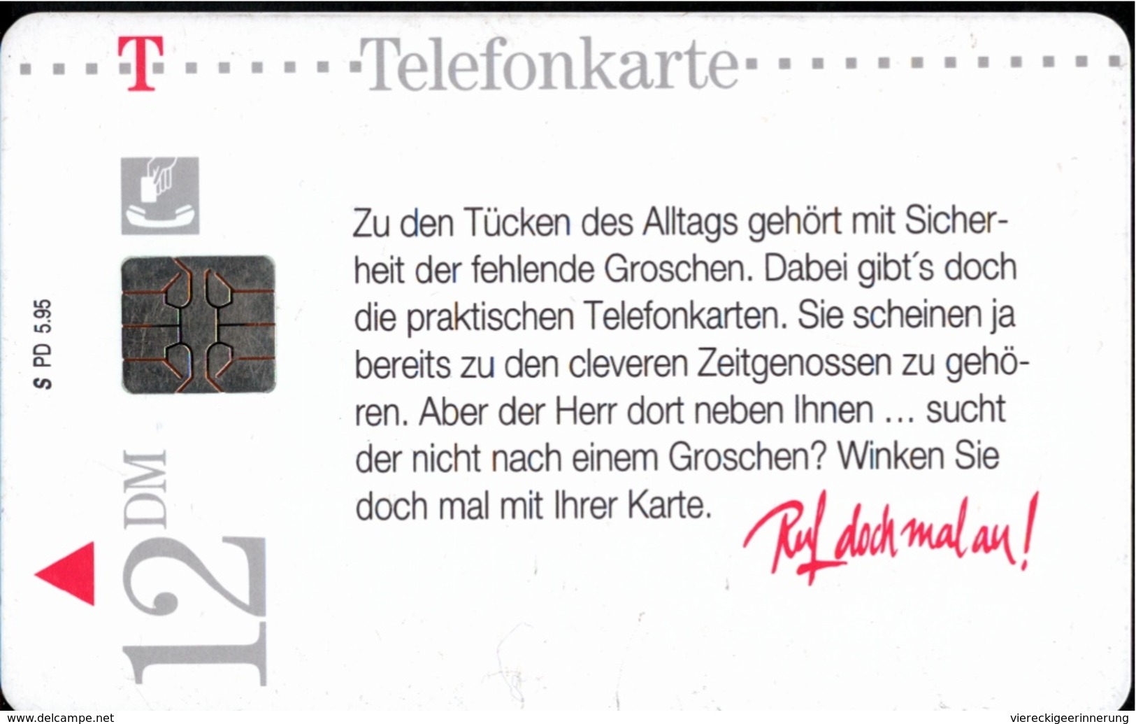 ! Telefonkarte, Telecarte, Phonecard, 1995, S PD, Clown, Germany - P & PD-Serie : Sportello Della D. Telekom