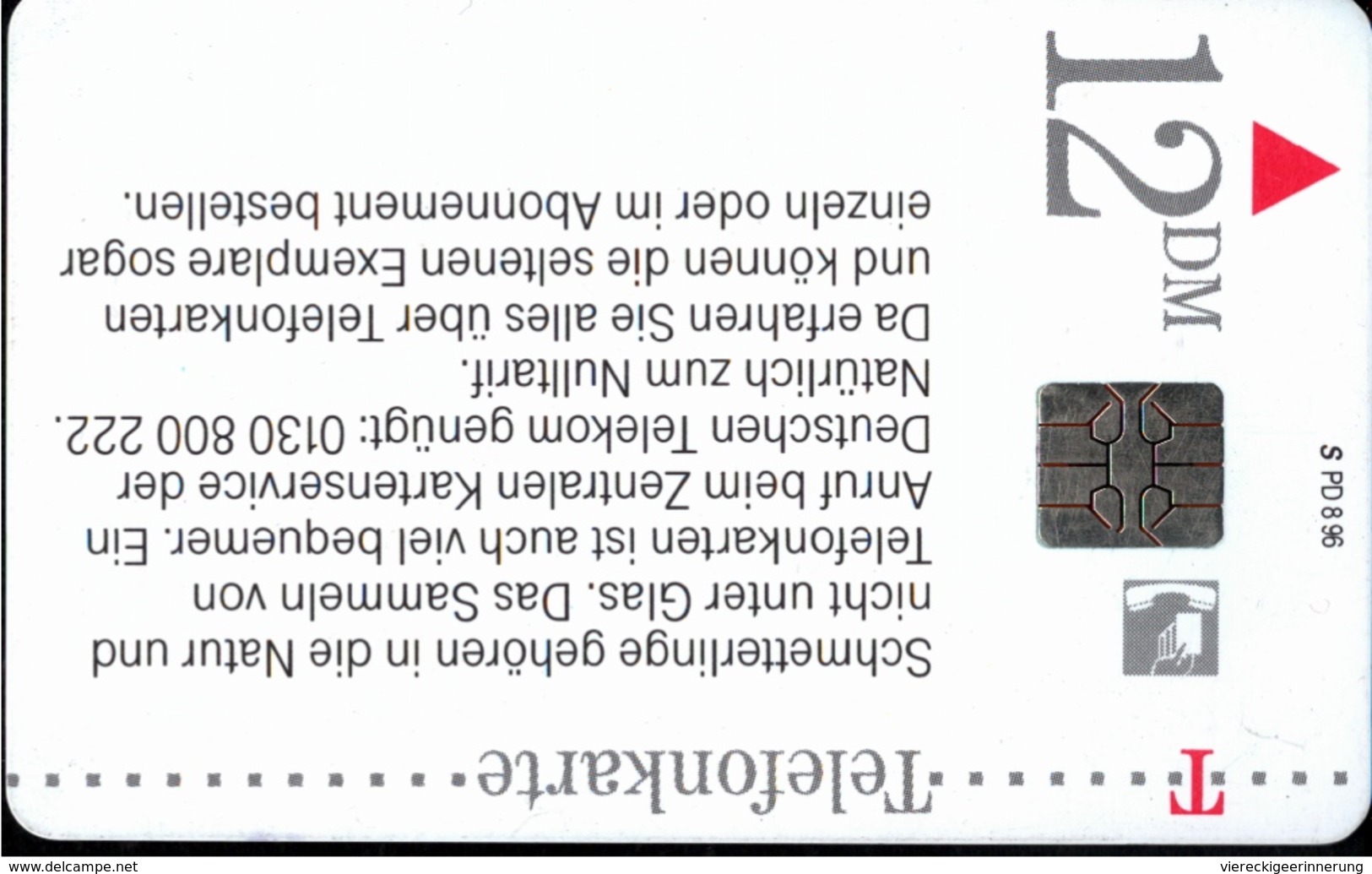 ! Telefonkarte, Telecarte, Phonecard, 1996, S PD, Sammelt Telefonkarten, Schmetterlinge, Germany - P & PD-Reeksen : Loket Van D. Telekom