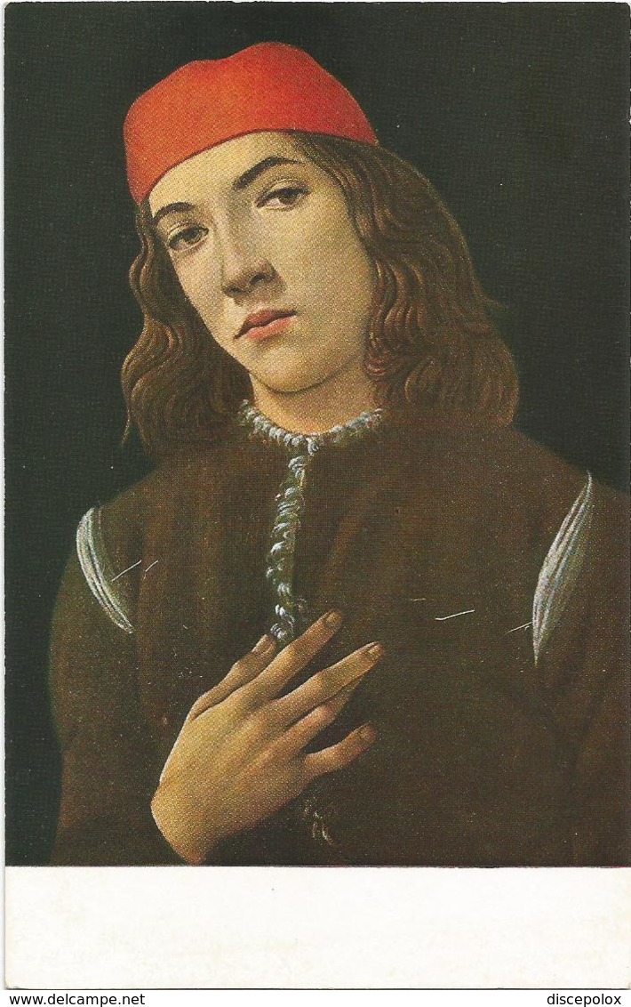 W4276 Botticelli - Portrait Of A Youth - National Gallery Of Art - Washington / Non Viaggiata - Pittura & Quadri