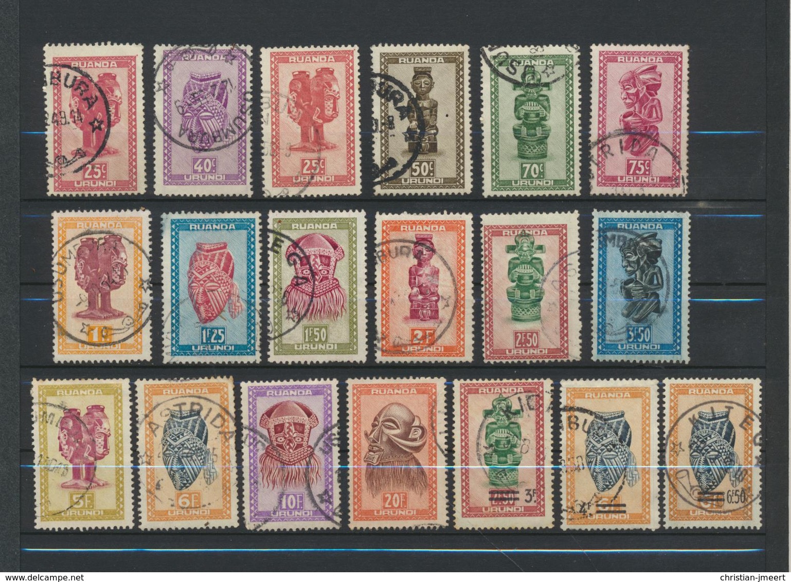 RUANDA-URUNDI   Lot De 49 Timbres Oblitérés - Collections