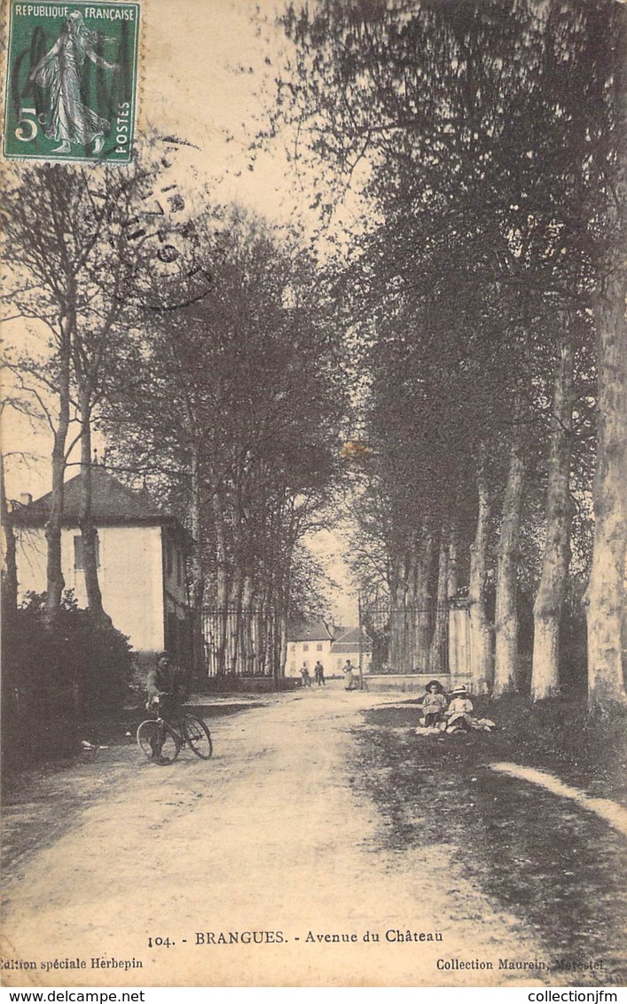 CPA FRANCE 38 "Brangues, Avenue Du Chateau" - Brangues