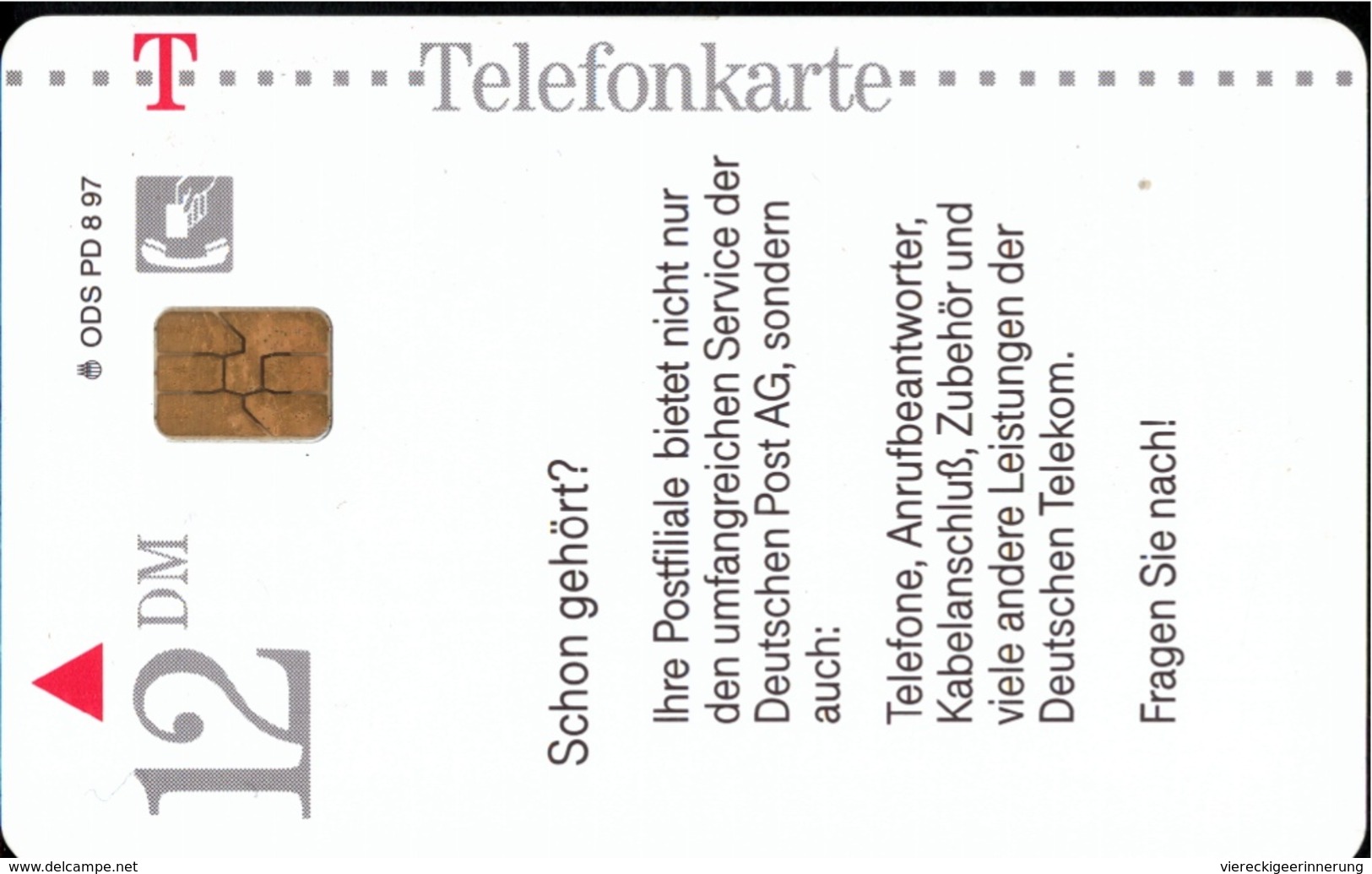 ! Telefonkarte, Telecarte, Phonecard, 1997, PD8, Telekom, Germany - P & PD-Reeksen : Loket Van D. Telekom