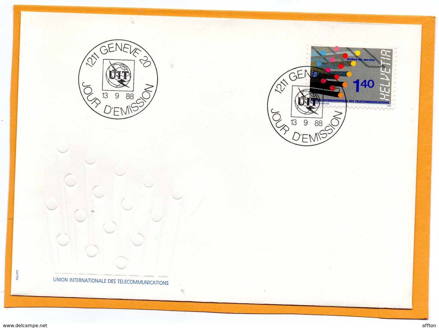 Switzerland 1988 FDC - Officials