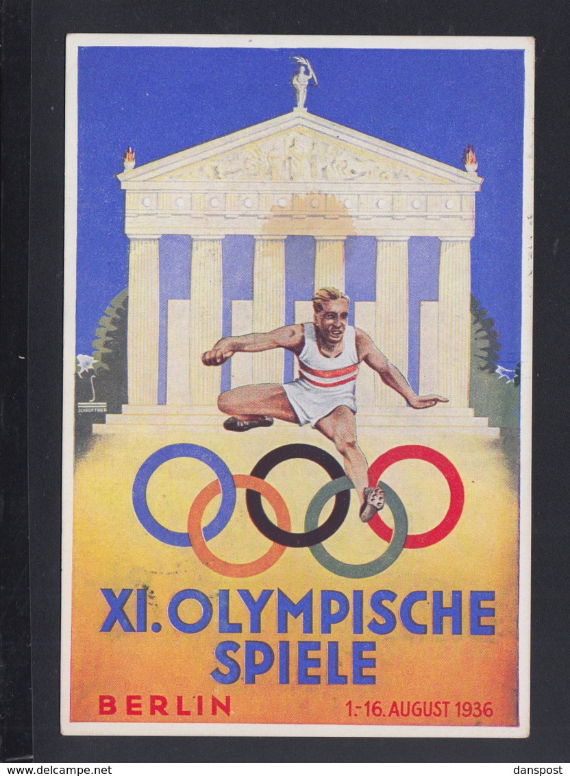 Dt. Reich PK Olympia 1936 Österreichischer Olympiafond - Olympic Games