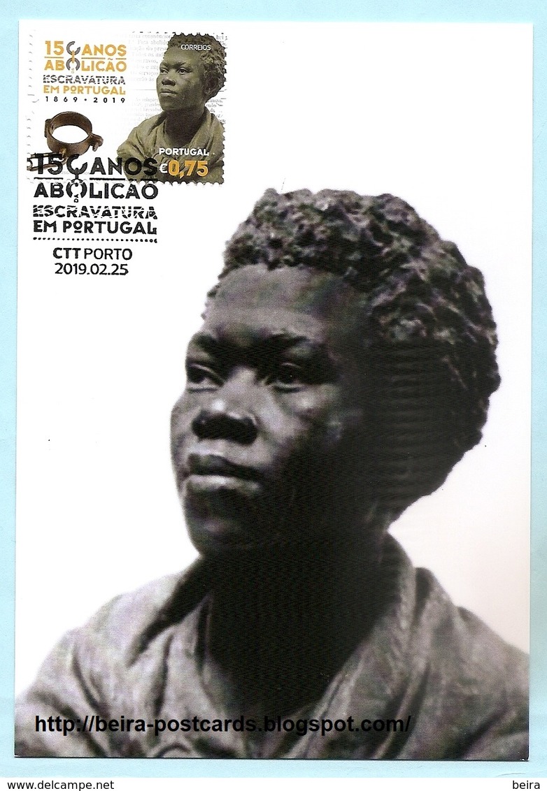 Details About  PORTUGAL - 150 YEARS ABOLITION OF SLAVERY MAXIMUM CARD - Maximumkarten (MC)