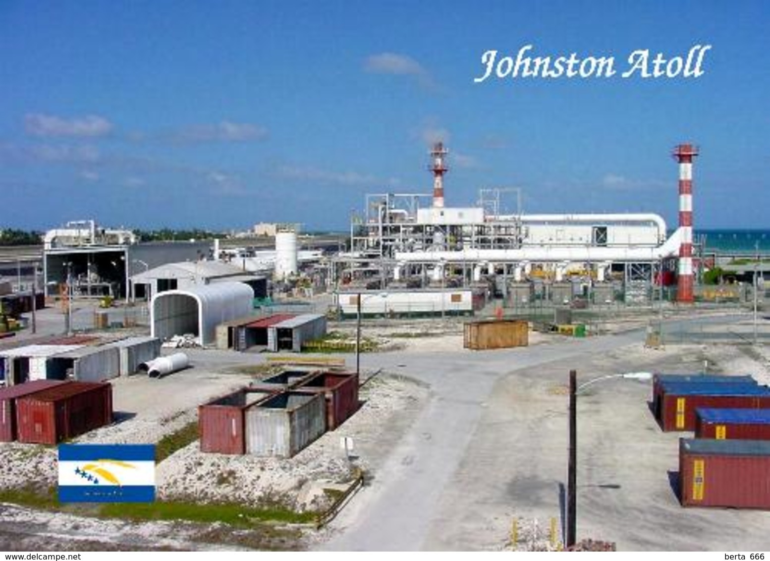 Johnston Atoll JACADS Building New Postcard - Sonstige & Ohne Zuordnung