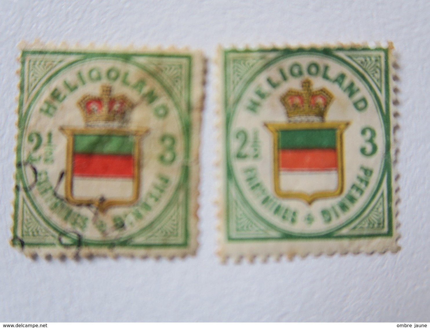 HELIGOLAND - Lot De 7 Timbres - à Identifier - Heligoland (1867-1890)