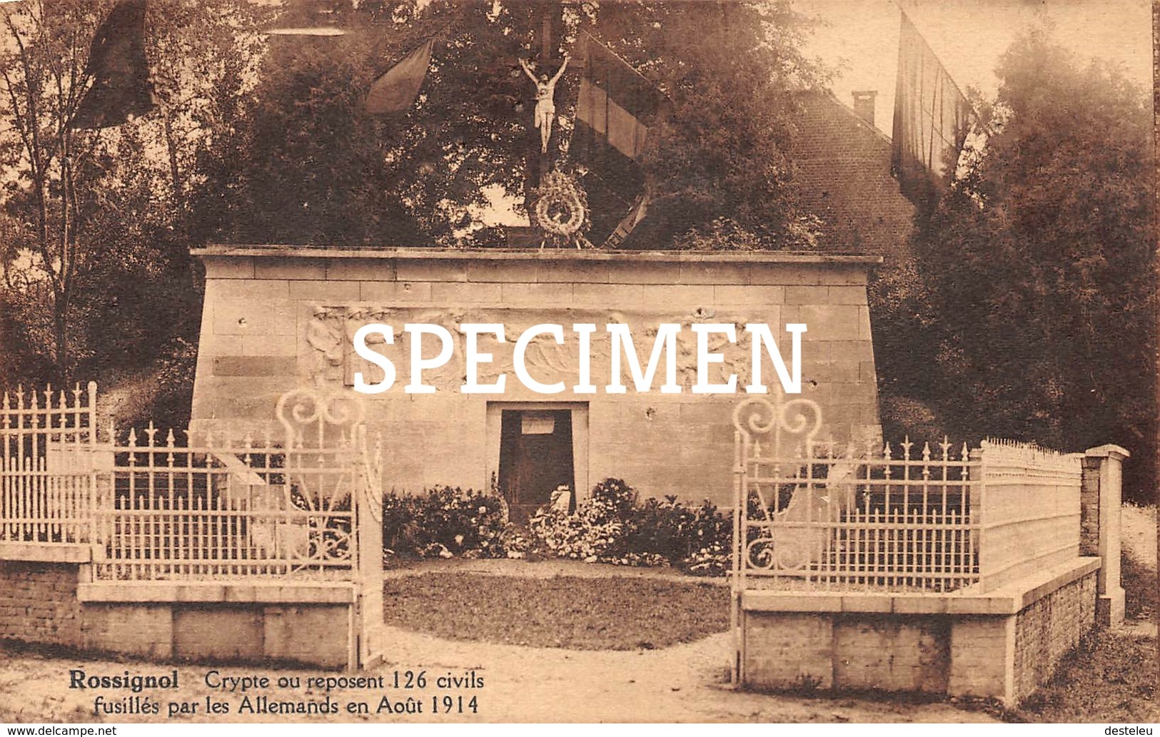 Crypte Ou Réposent 126 Civils Fusillés Par Les Allemand En 1914 - Rossignol - Tintigny