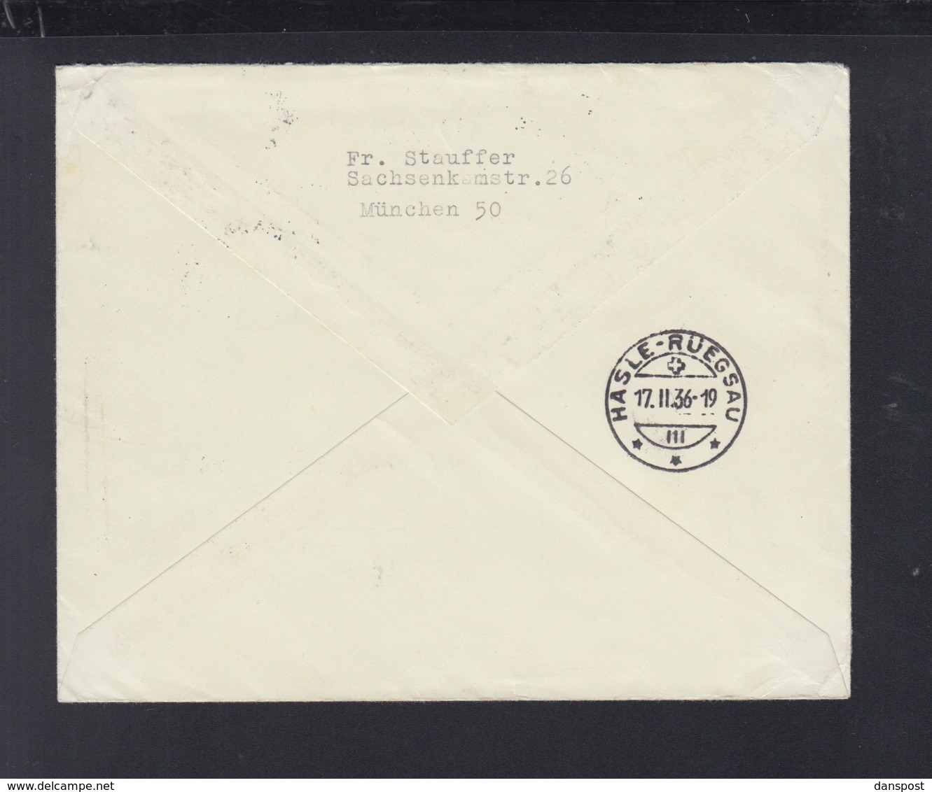 Dt. Reich R-Brief Garmisch Sonderstempel 1936 Nach Schweiz - Briefe U. Dokumente