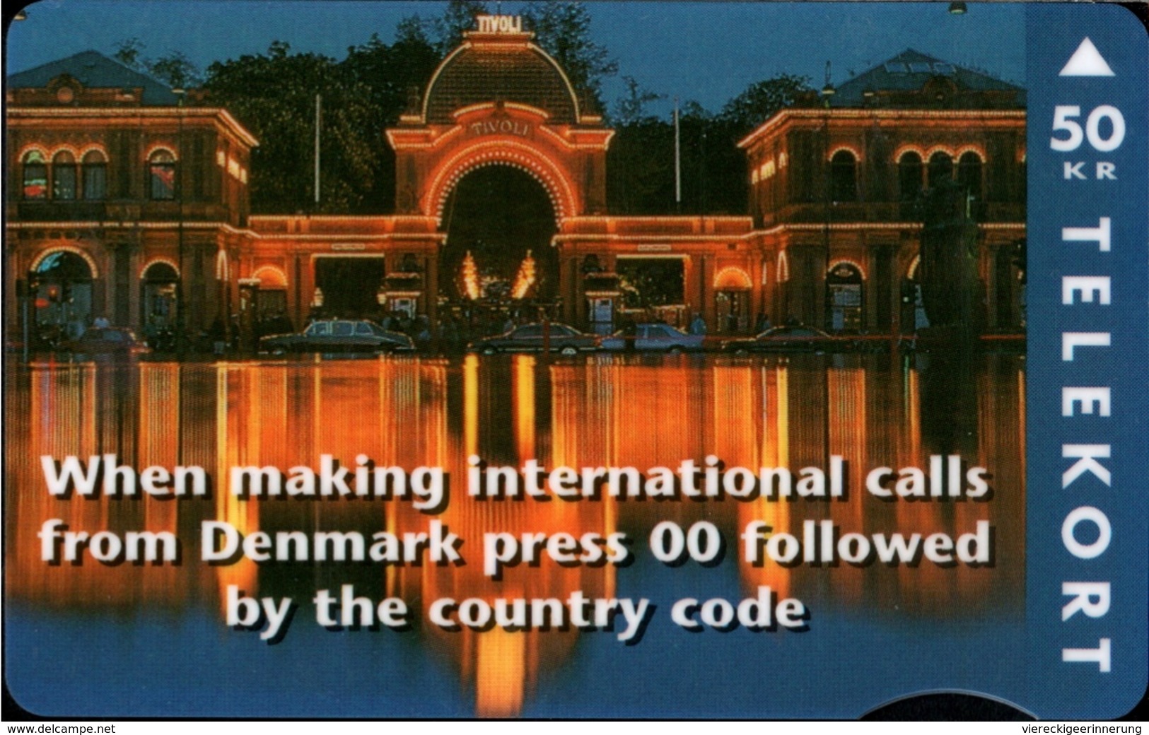 ! 50 Kr Telefonkarte, Telekort, Phonecard, 1994 Dänemark, Tele Danmark, Denmark, Tivoli - Denmark